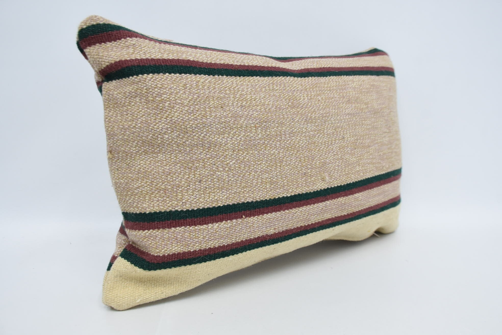 16"x24" Yellow Pillow, Turkish Pillow, Decorative Bolster Cushion Cover, Turkish Kilim Pillow, Nomadic Cushion, Antique Pillows
