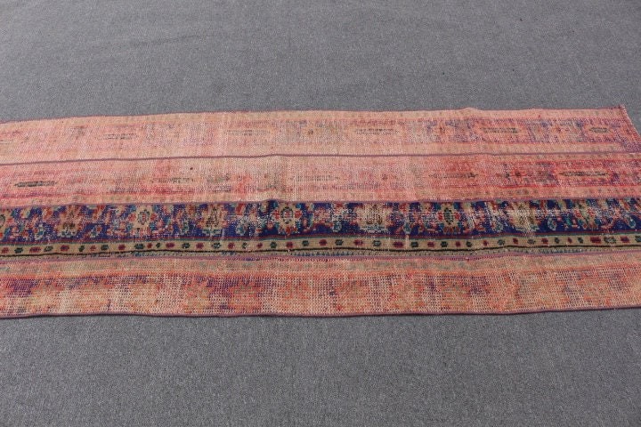 Rugs for Corridor, Art Rug, Turkish Rug, Hallway Rug, Red  2.5x8 ft Runner Rug, Vintage Rug, Oushak Rugs