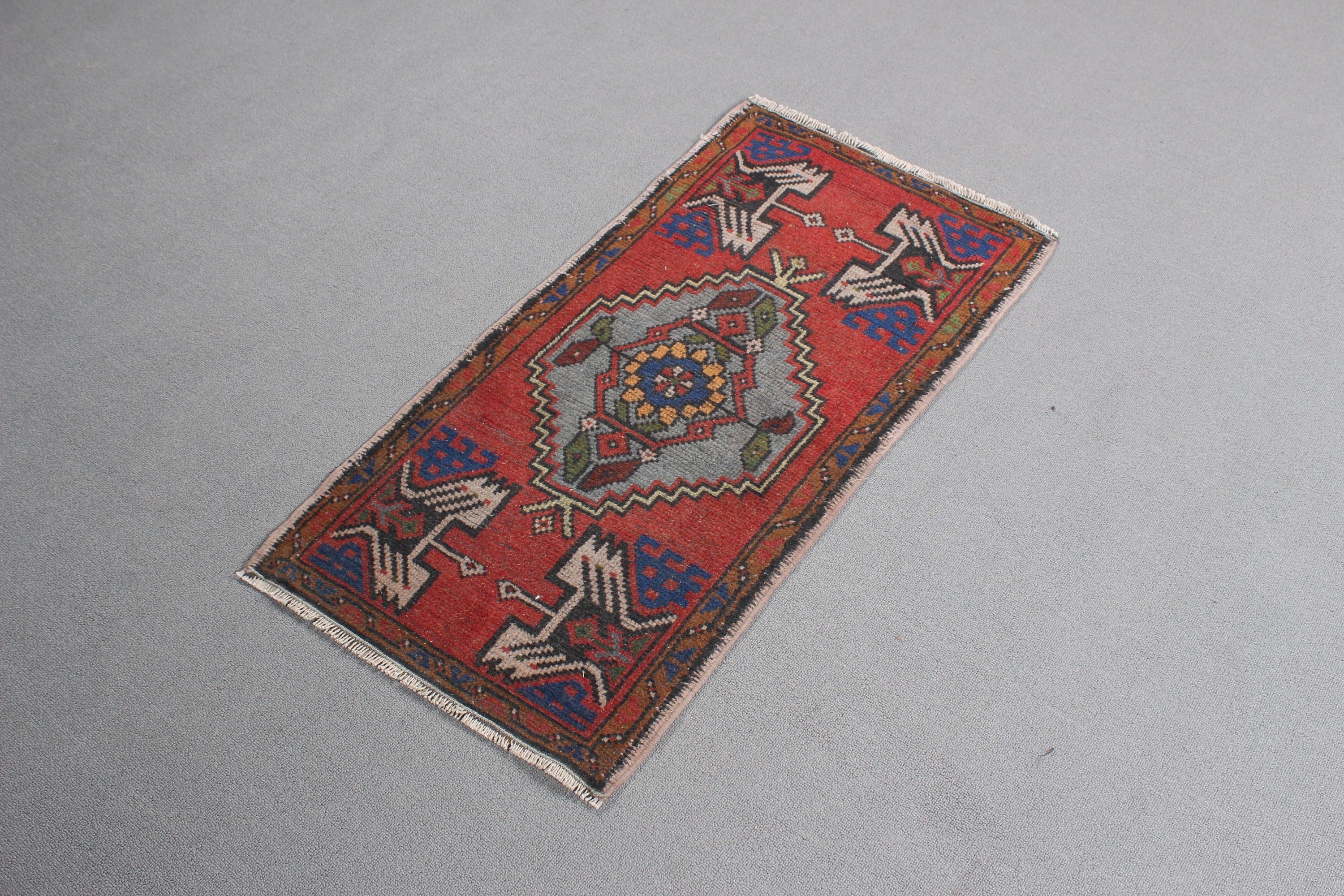 Antique Rugs, 1.7x3.3 ft Small Rugs, Vintage Rug, Home Decor Rug, Gray Wool Rugs, Small Vintage Rugs, Wall Hanging Rugs, Turkish Rugs