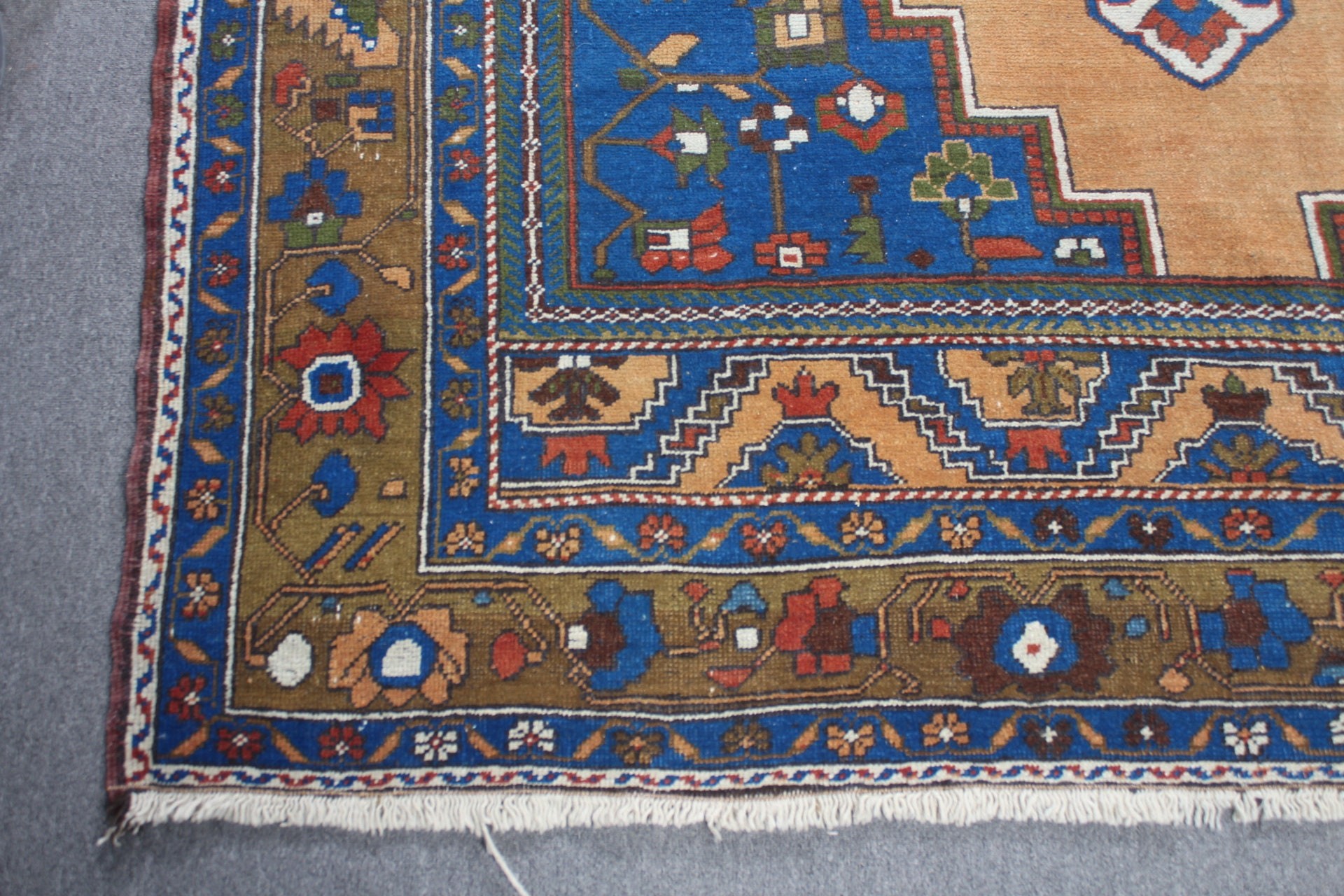 Mutfak Halıları, Türk Halısı, 6.4x10.9 ft Büyük Halı, Vintage Halı, Salon Halısı, Antika Halı, Estetik Halılar, Yemek Odası Halısı, Turuncu Yatak Odası Halıları