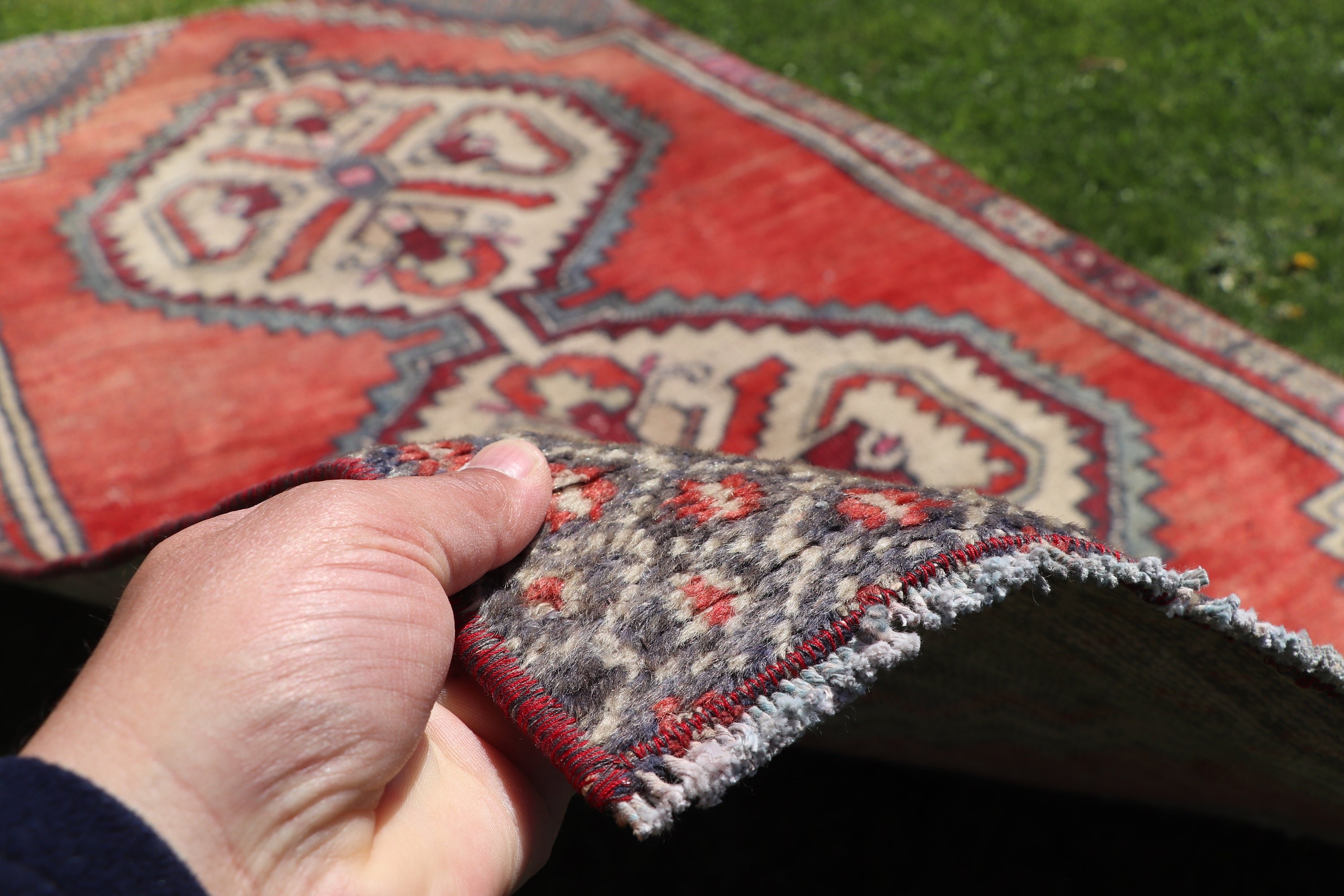 Vintage Accent Rug, Red Bedroom Rugs, Geometric Rug, Antique Rug, Rugs for Bedroom, Turkish Rugs, Vintage Rug, 3.1x6 ft Accent Rug