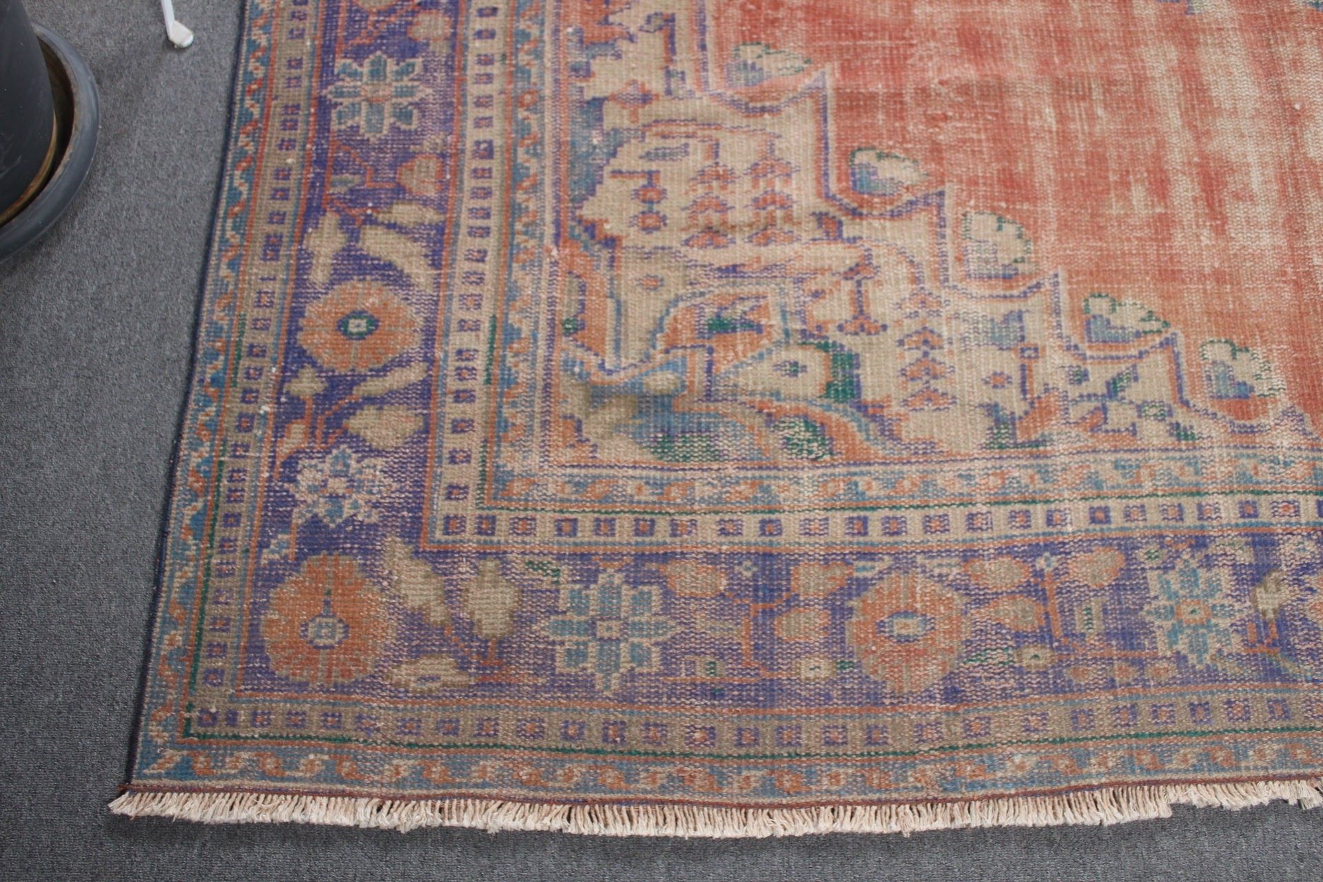 Kırmızı Anadolu Halıları, Havalı Halılar, Oryantal Halı, Vintage Halı, Salon Halısı, Oturma Odası Halısı, 7.3x10.9 ft Büyük Boy Halı, Türk Halısı, Otantik Halı