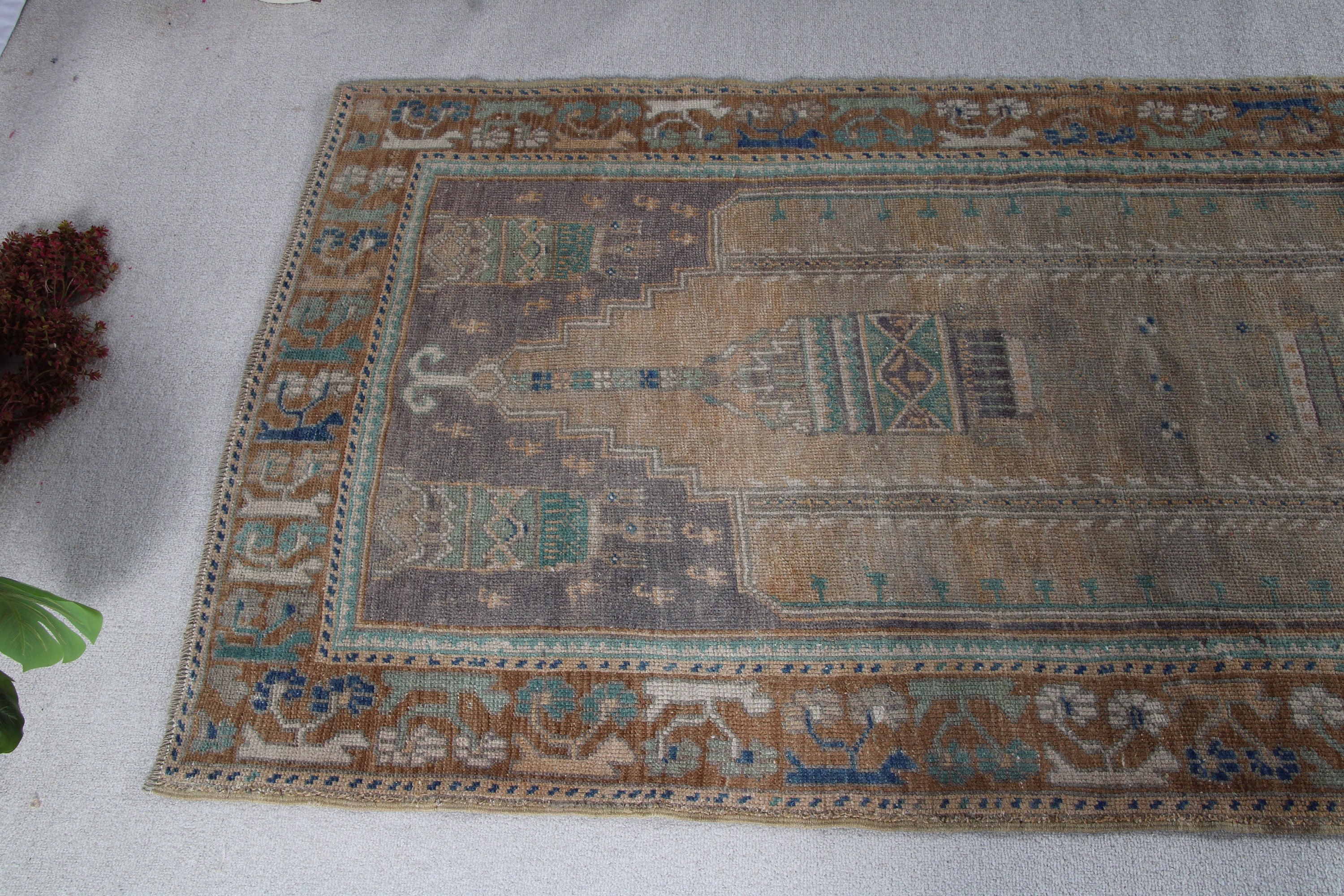 Havalı Halılar, Antika Halılar, Türk Halısı, Vintage Halılar, Aztek Halıları, Kahverengi Yün Halılar, 3,1x6,7 ft Vurgulu Halılar, Çocuk Halısı, Boho Vurgulu Halı