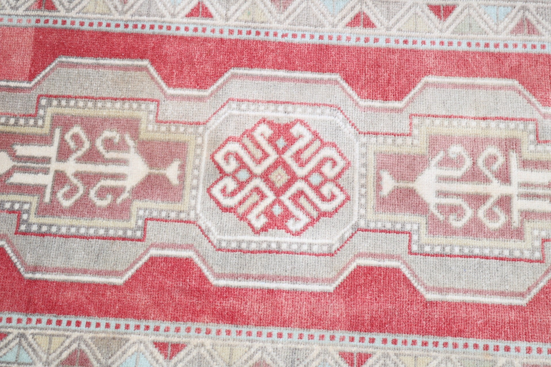 Turkish Rugs, Bathroom Rugs, Red Moroccan Rug, Boho Rug, 1.6x3.1 ft Small Rugs, Vintage Rugs, Bedroom Rug, Cute Bath Mat Rug, Car Mat Rugs