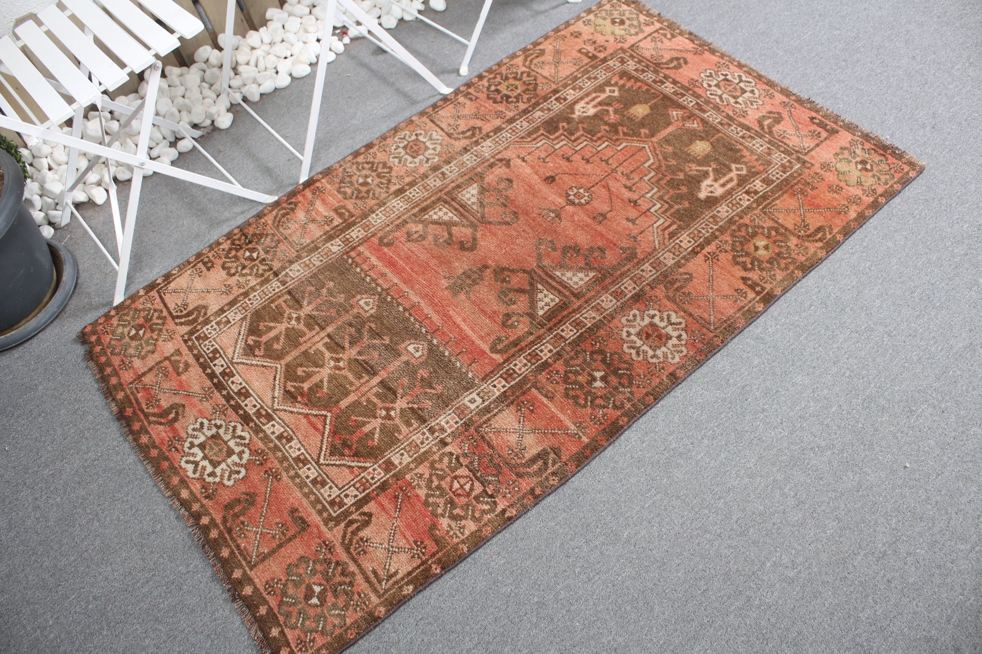 Nursery Rugs, Turkish Rug, Kitchen Rug, Red Antique Rug, Entry Rug, Vintage Rug, Rugs for Nursery, 3.1x5.2 ft Accent Rug, Antique Rugs