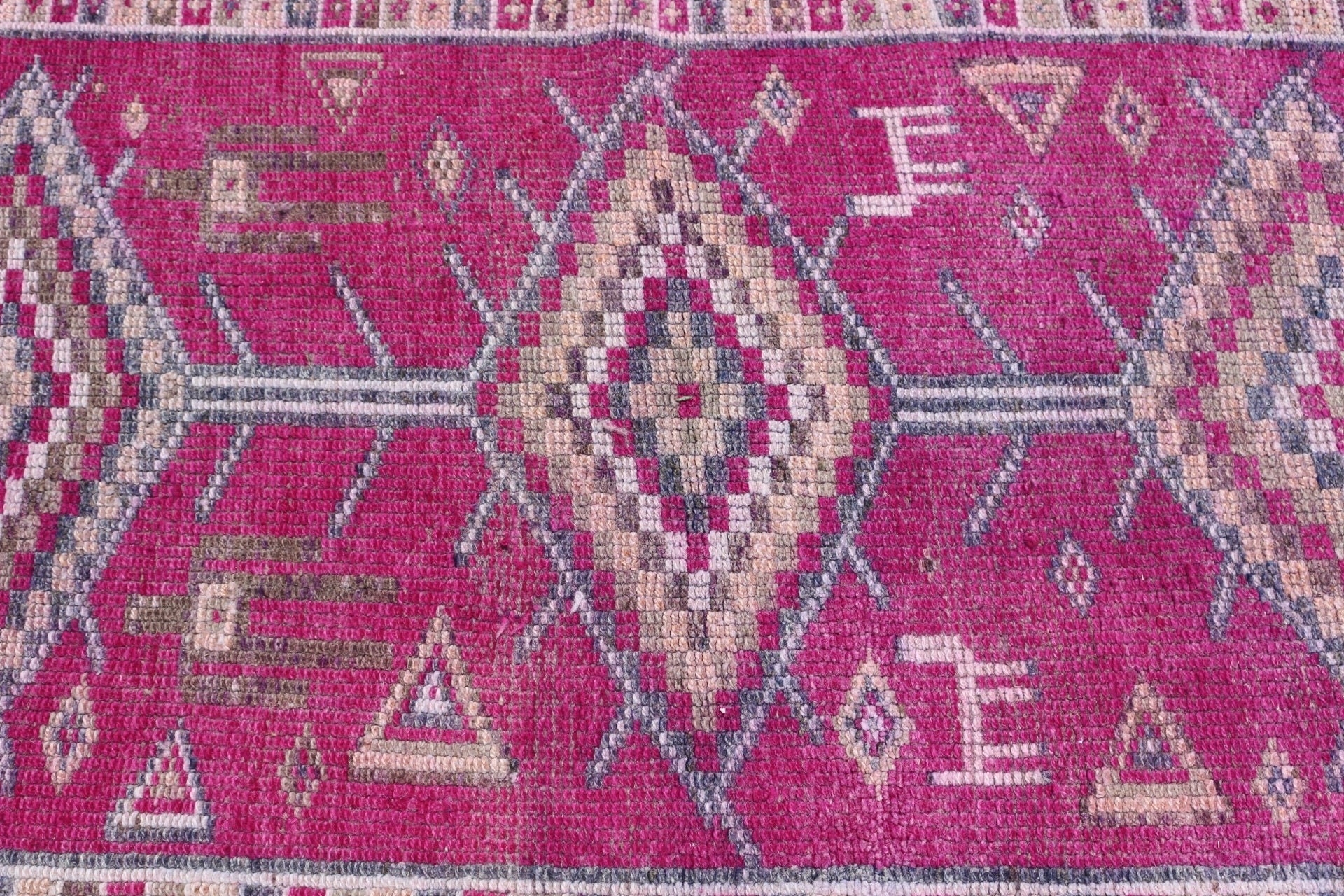 Hallway Rug, Turkish Rugs, 2.9x9.5 ft Runner Rug, Vintage Rugs, Bedroom Rugs, Kitchen Rug, Antique Rug, Purple Bedroom Rug, Rugs for Stair