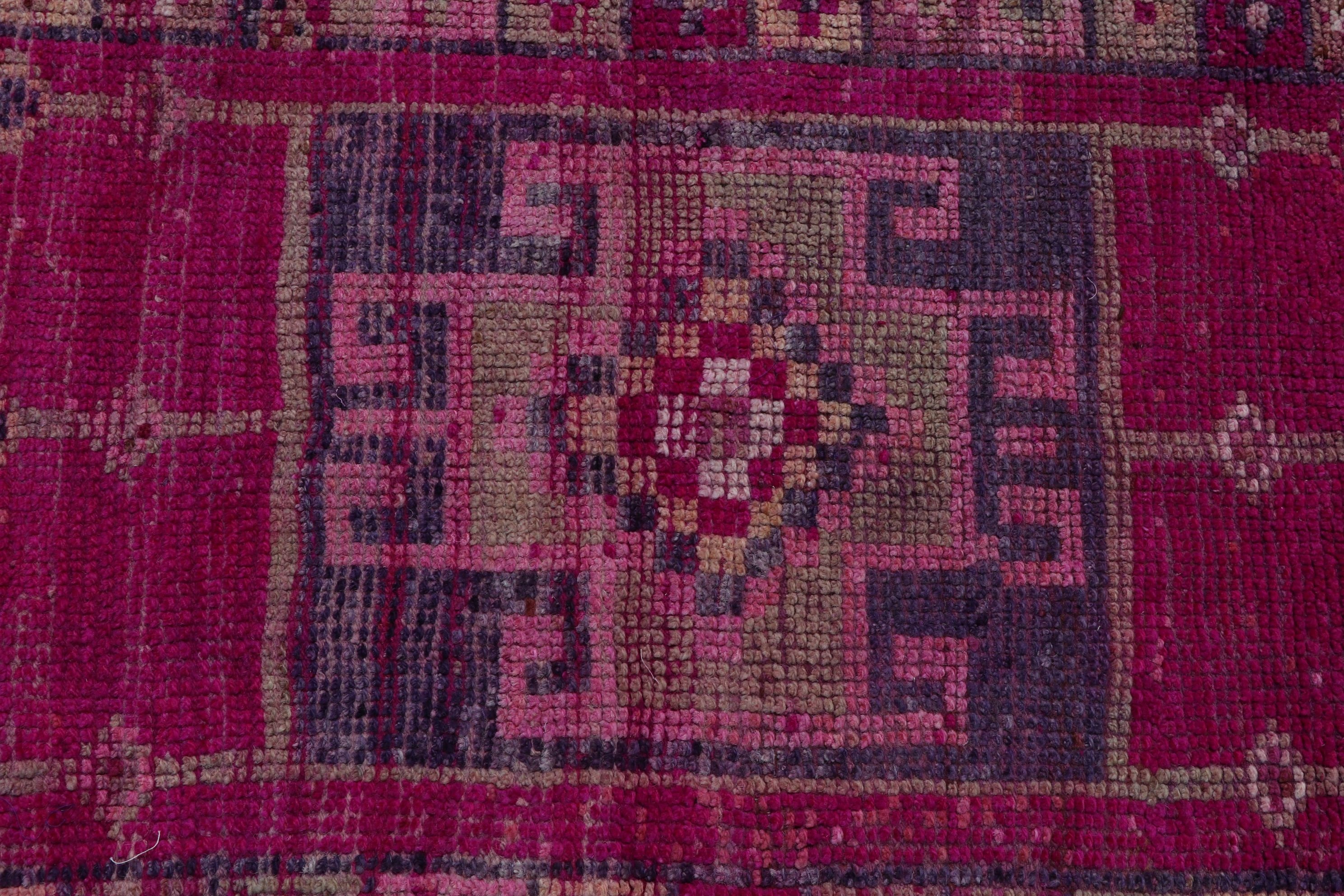 Home Decor Rug, Outdoor Rug, Rugs for Kitchen, Turkish Rugs, Pink Bedroom Rugs, Cool Rug, 2.8x11.2 ft Runner Rug, Vintage Rug, Hallway Rug