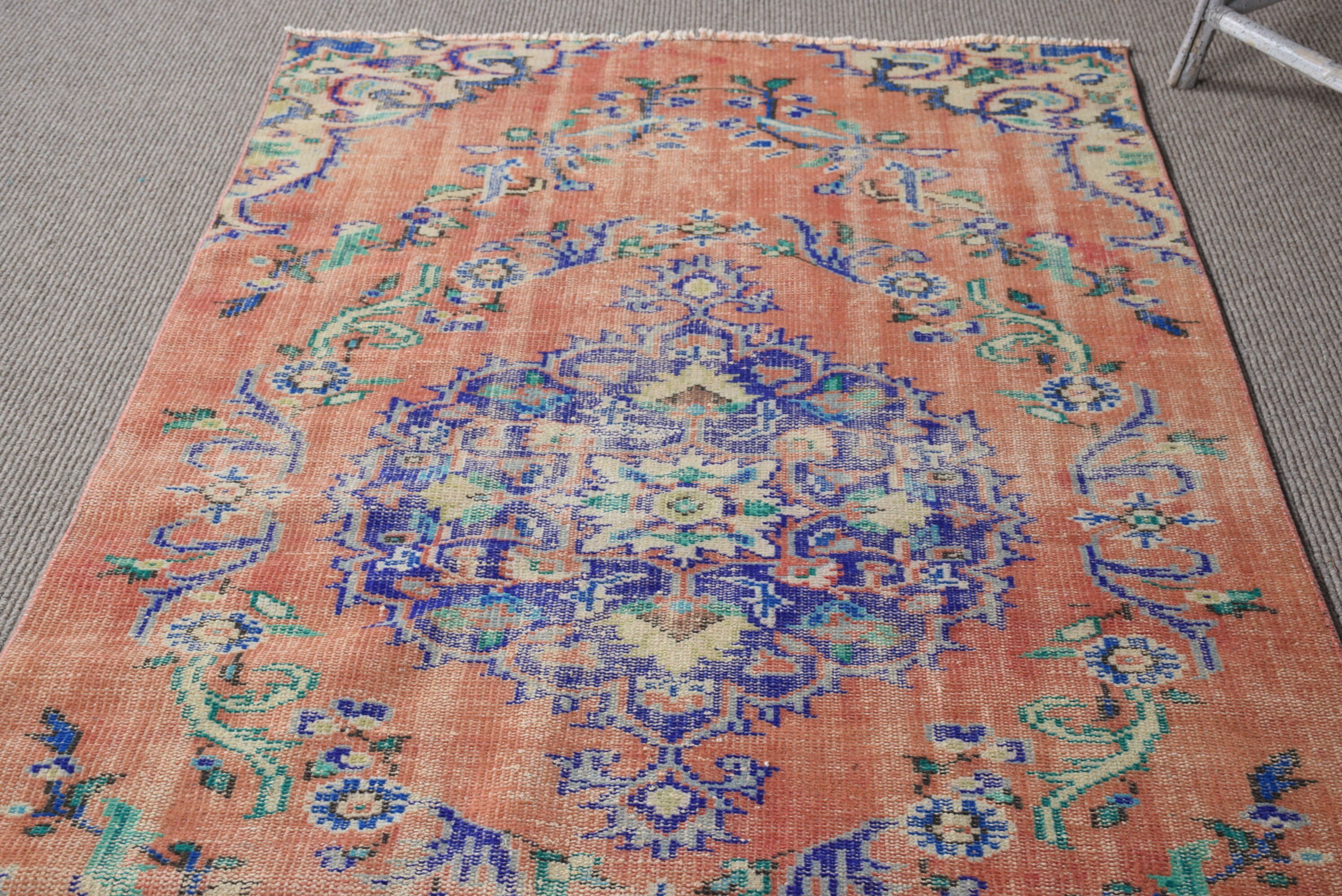 Vintage Halı, Boho Bölge Halısı Halıları, Alan Halıları, Kırmızı Yatak Odası Halıları, 4x7,2 ft Alan Halısı, Çocuk Halısı, Türk Halısı, Mutfak Halısı