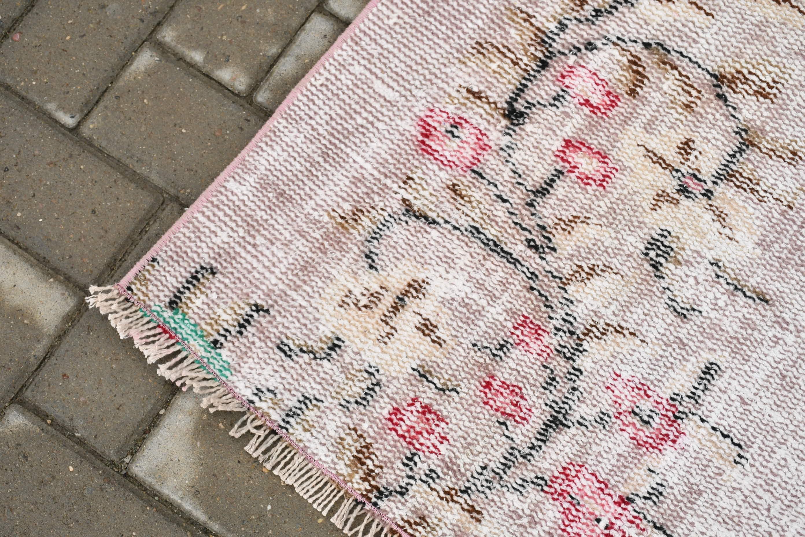 Turkish Rug, Floor Rug, Designer Rug, Nursery Rugs, Pink Anatolian Rug, Vintage Rug, 5.2x6.3 ft Area Rug, Rugs for Area, Bedroom Rug