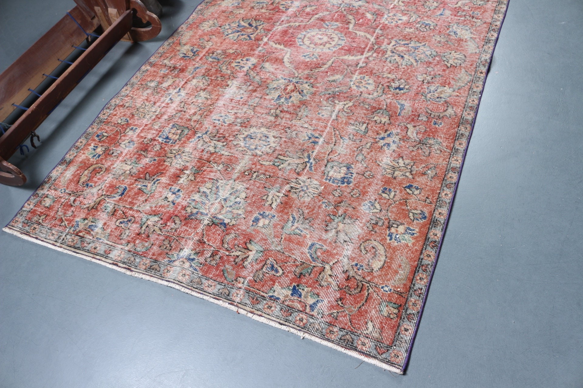 Antique Rugs, Living Room Rugs, Moroccan Rug, Red Anatolian Rug, Vintage Rug, Bedroom Rugs, Turkish Rug, 4.8x8.4 ft Large Rug, Outdoor Rug