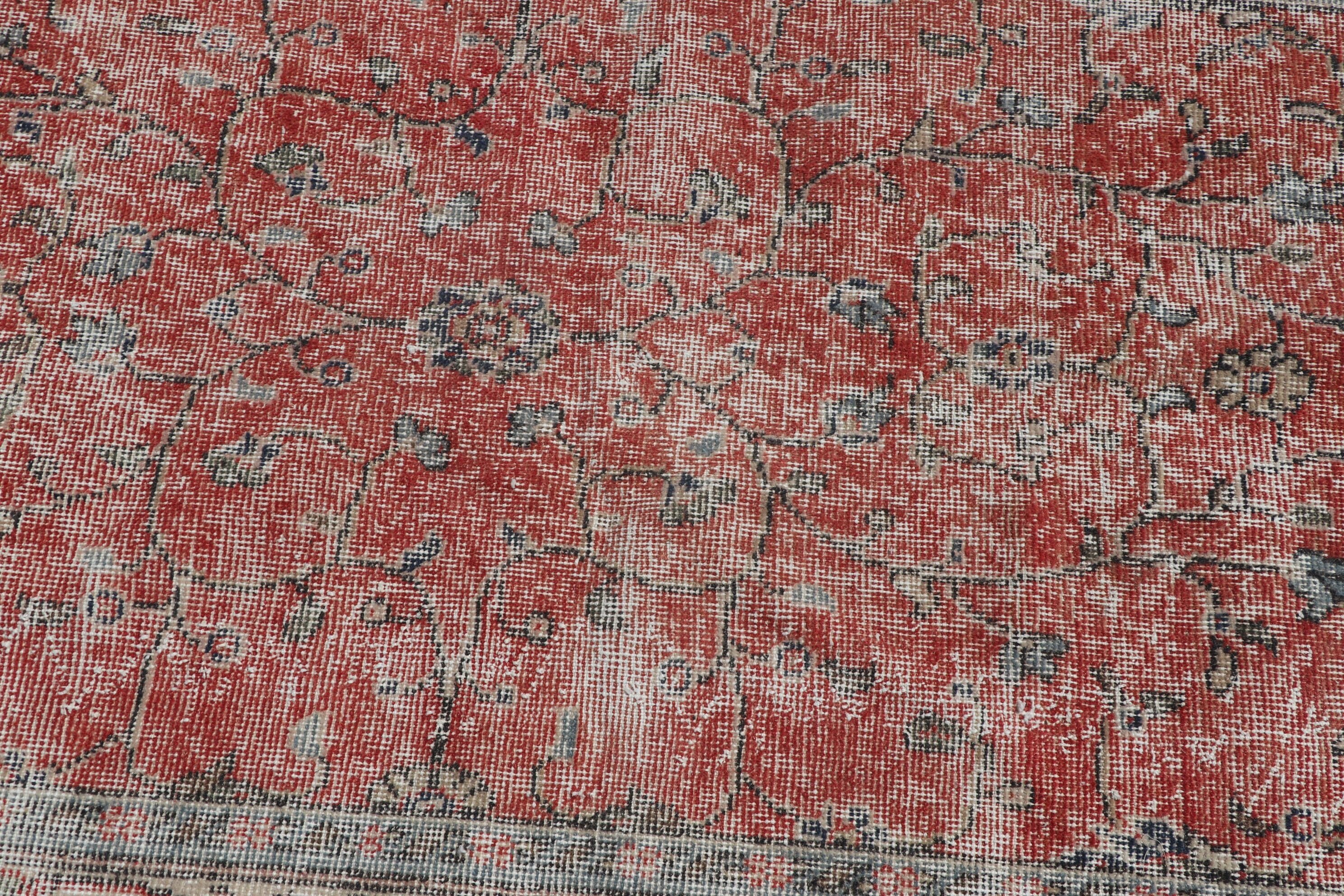 Vintage Halı, Çocuk Halıları, Giriş Halıları, Türk Halısı, Mutfak Halısı, Kırmızı Yer Halısı, 3,7x6,2 ft Accent Halı, Vintage Dekor Halısı