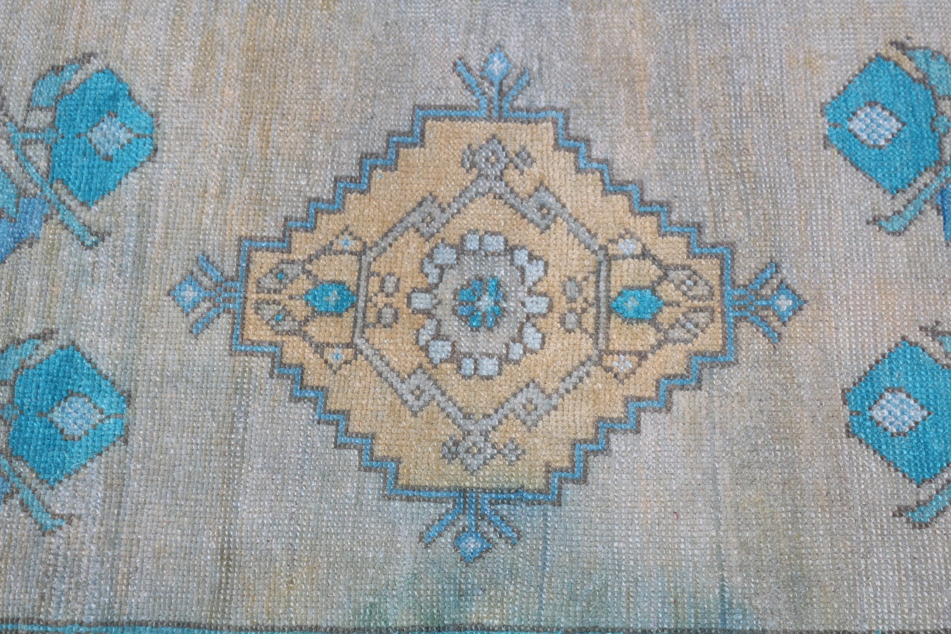 Retro Halı, Duvara Asılı Halılar, Türk Halıları, Yeşil 1.7x3.3 ft Küçük Halı, Çocuk Halısı, Yün Halı, Vintage Halı, Anadolu Halısı