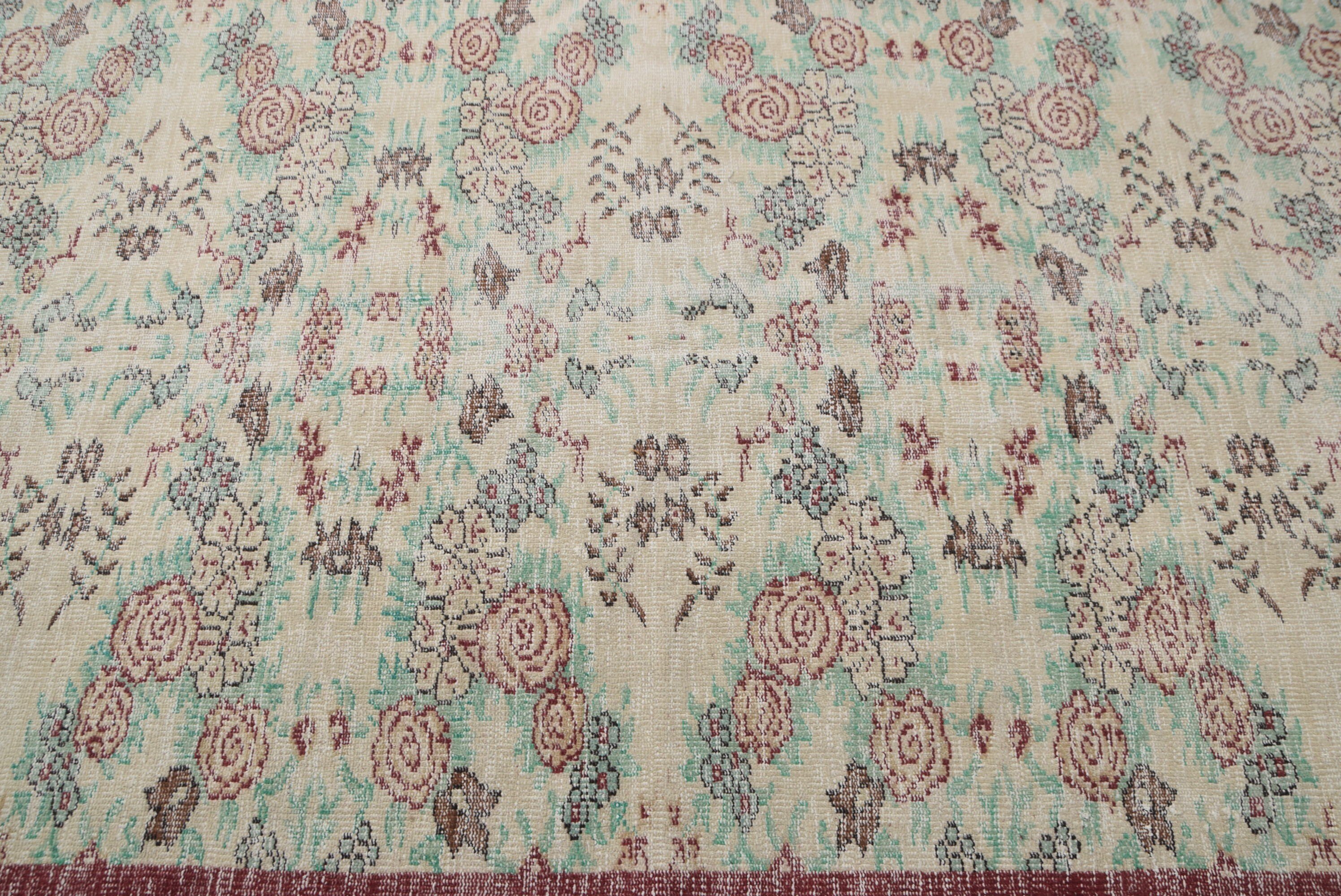 Purple Oriental Rug, Turkish Rugs, Moroccan Rug, Living Room Rugs, Dining Room Rugs, Wool Rugs, Dorm Rug, Vintage Rug, 5.2x8.4 ft Large Rug
