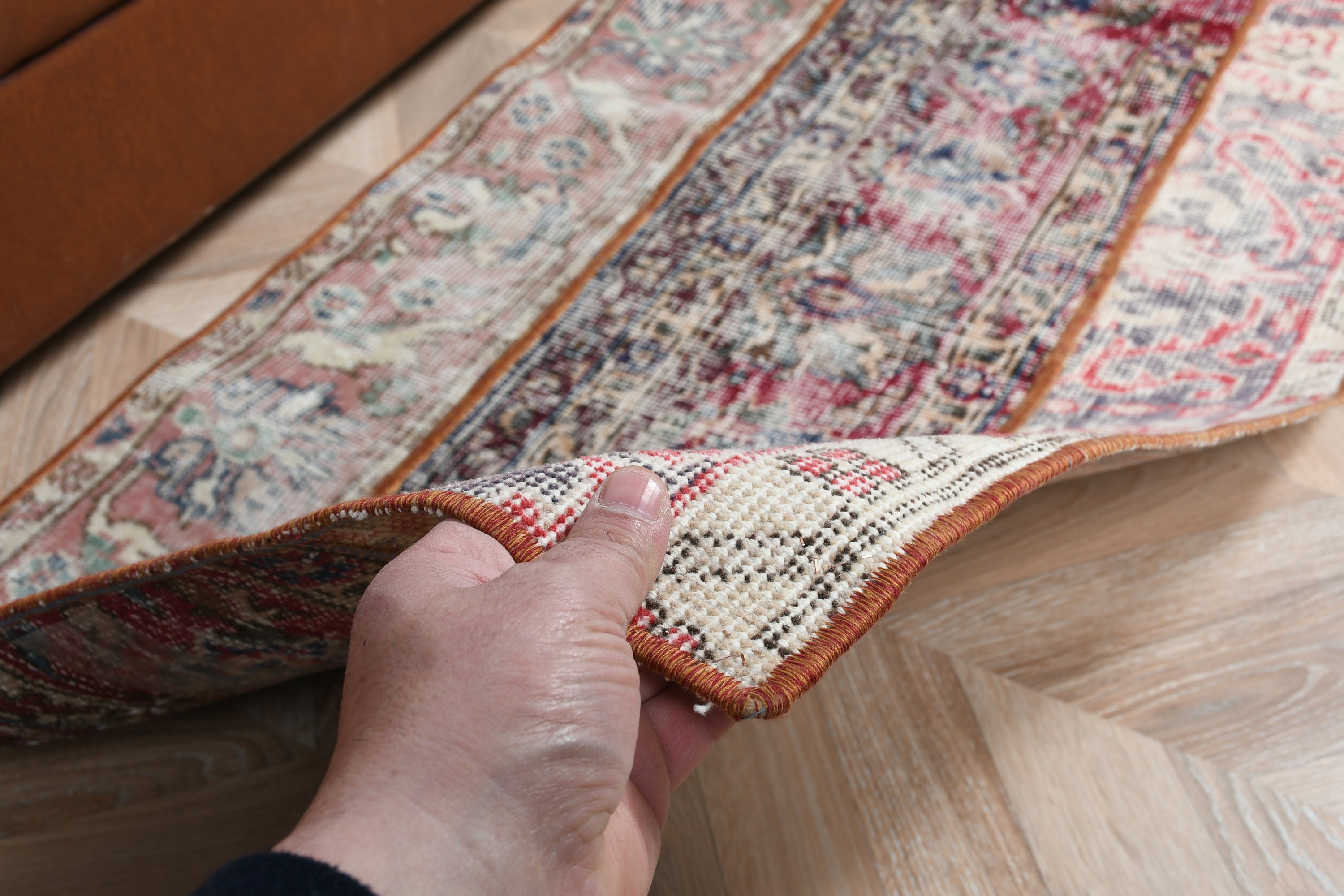 Turkish Rug, Bedroom Rug, Vintage Rug, Door Mat Rugs, Entry Rugs, Kitchen Rugs, Red  2.1x3.9 ft Small Rugs, Rugs for Nursery