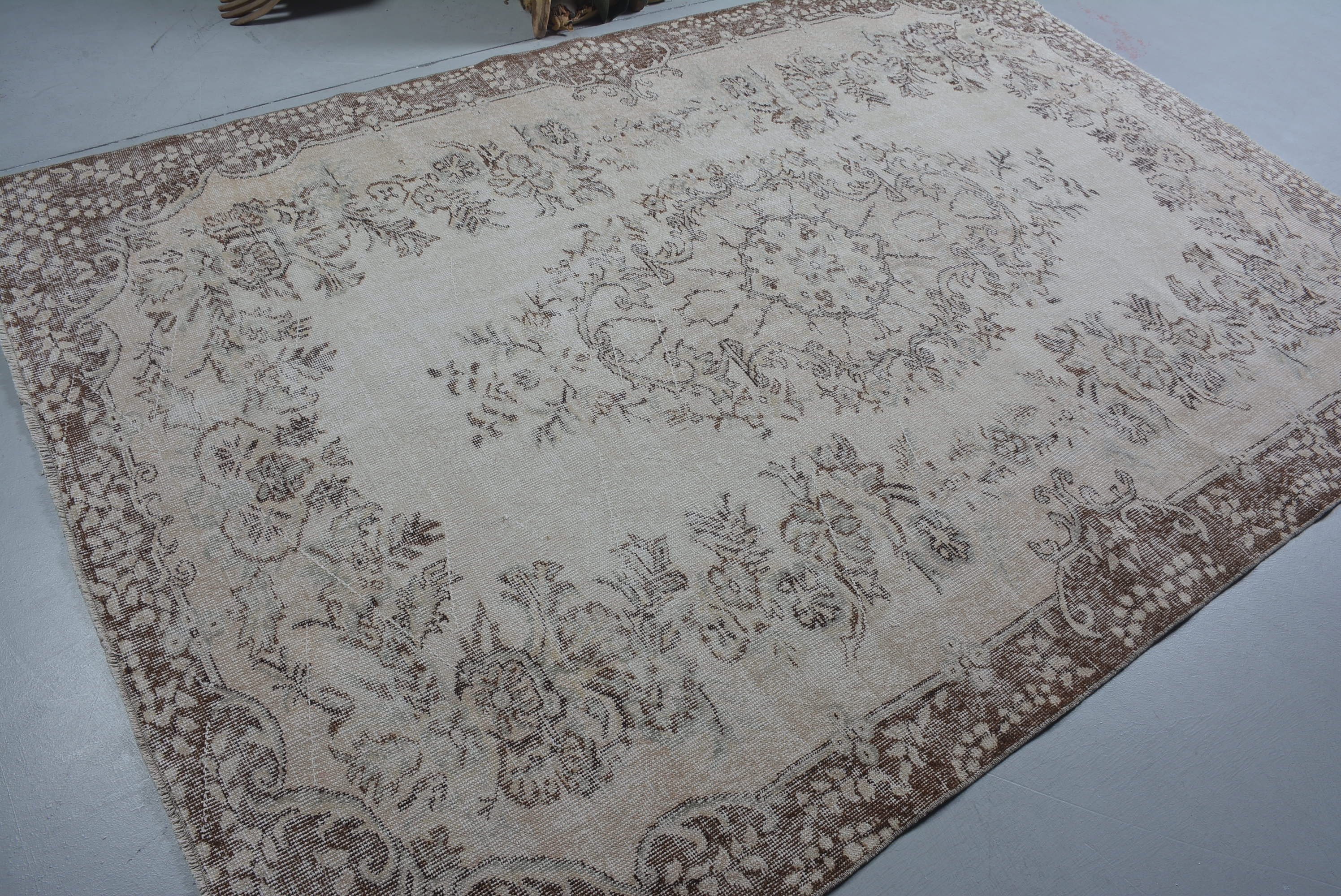 Living Room Rug, Anatolian Rug, Rugs for Living Room, 6.1x8.8 ft Large Rug, Vintage Rug, Large Wool Rug Rugs, Turkish Rug, Bedroom Rug