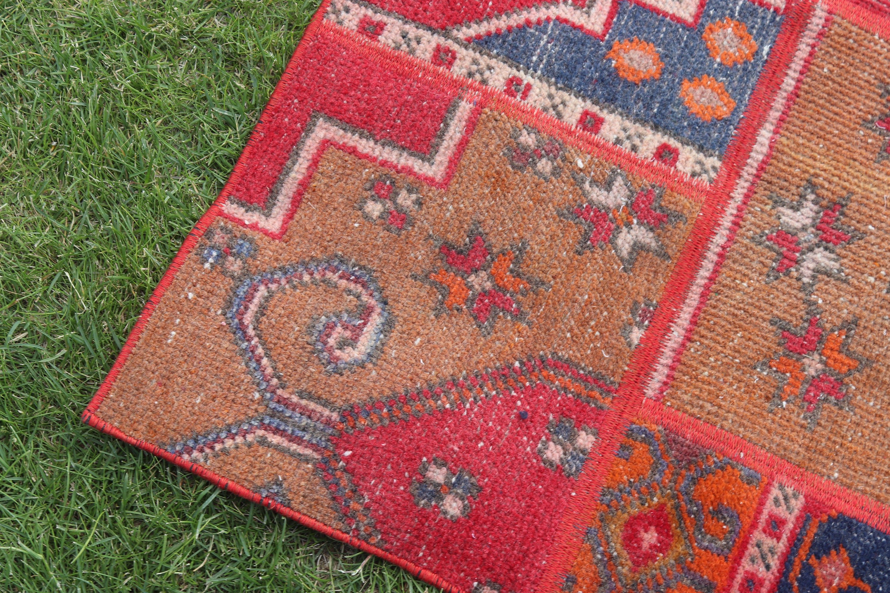 Türk Halısı, Boho Vurgulu Halılar, Vintage Halılar, Yatak Odası Halıları, Çocuk Halıları, 3x6.7 ft Vurgulu Halılar, Kırmızı Boho Halılar, Yer Halıları, Havalı Halılar