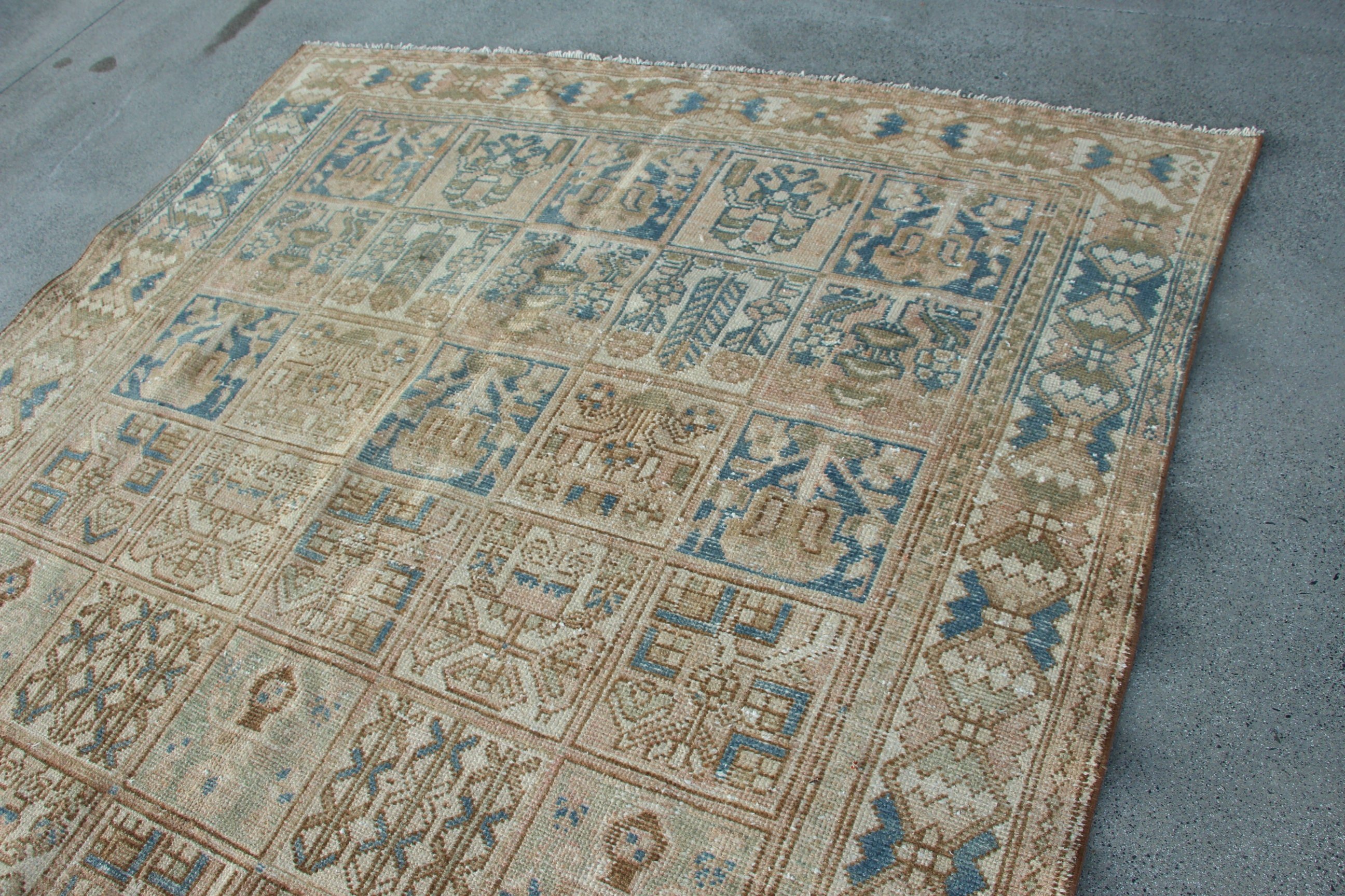 Vintage Rugs, Large Boho Rugs, Dining Room Rug, Luxury Rugs, 6.6x9.6 ft Large Rug, Beige Bedroom Rugs, Turkey Rugs, Turkish Rugs, Cool Rug