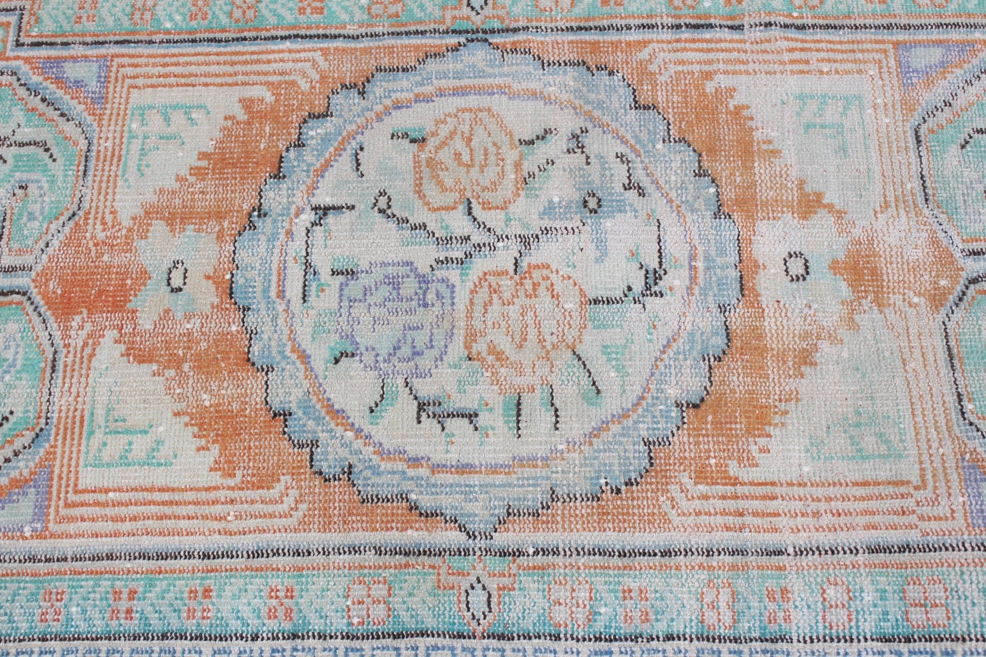 Door Mat Rug, Oriental Rugs, Vintage Rug, Floor Rug, Cute Rugs, Turkish Rugs, 2.8x4.1 ft Small Rug, Rugs for Bathroom, Orange Bedroom Rugs