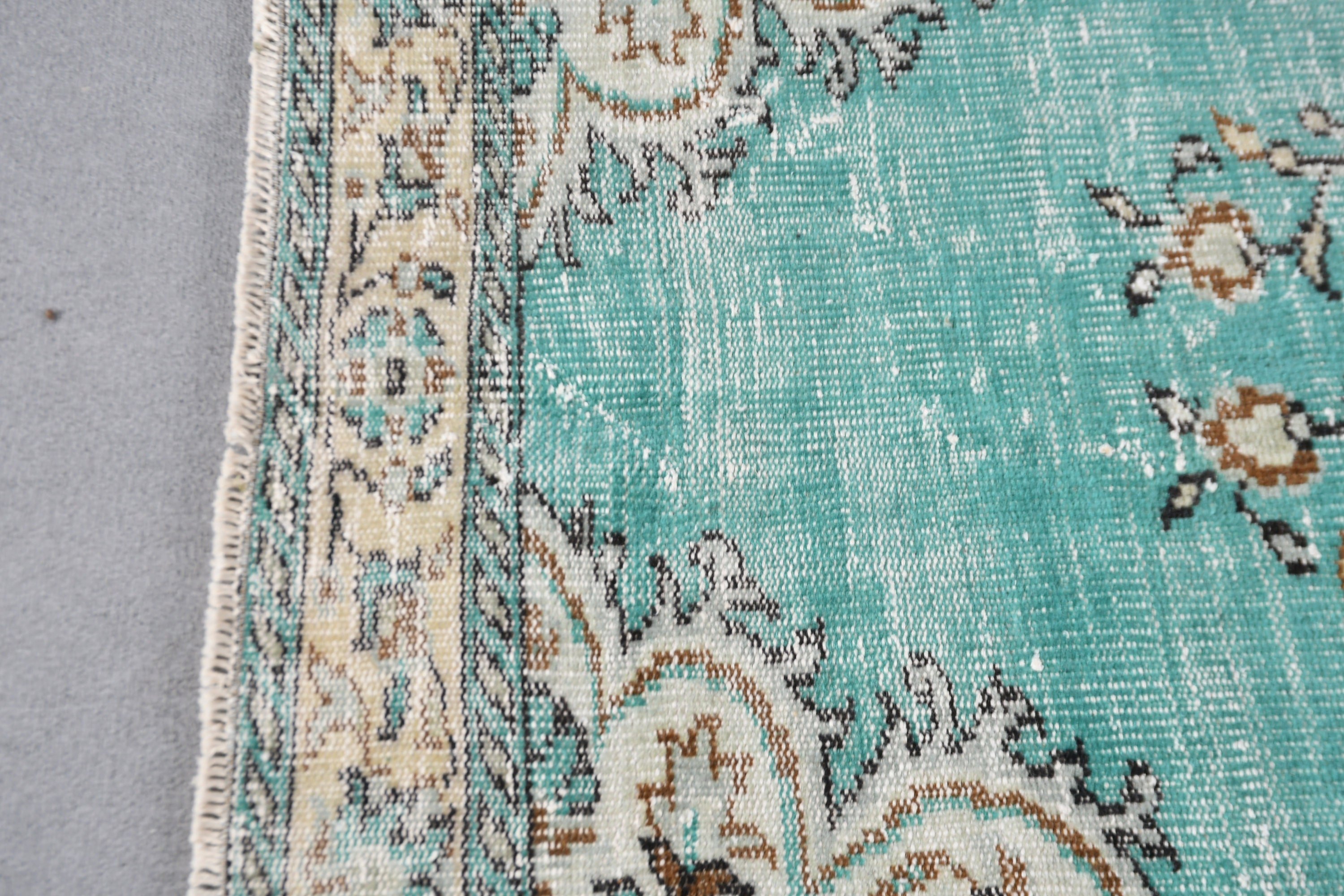 Nursery Rugs, Floor Rugs, Living Room Rug, Vintage Rugs, Wool Rugs, 5.4x7.4 ft Area Rug, Rugs for Nursery, Green Bedroom Rugs, Turkish Rug