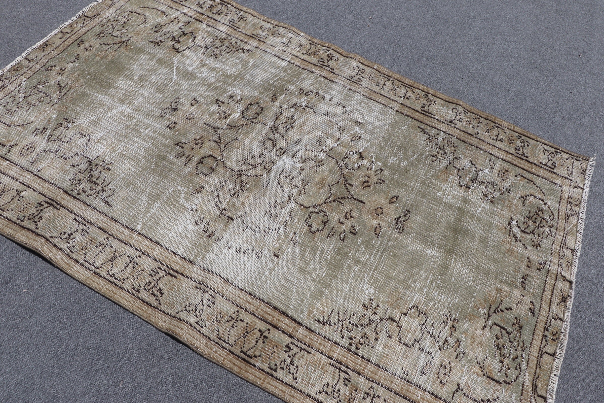 Anatolian Rug, Bedroom Rug, Beige Home Decor Rug, Art Rug, 4.2x6.4 ft Area Rugs, Vintage Rugs, Rugs for Bedroom, Turkish Rug, Kitchen Rug