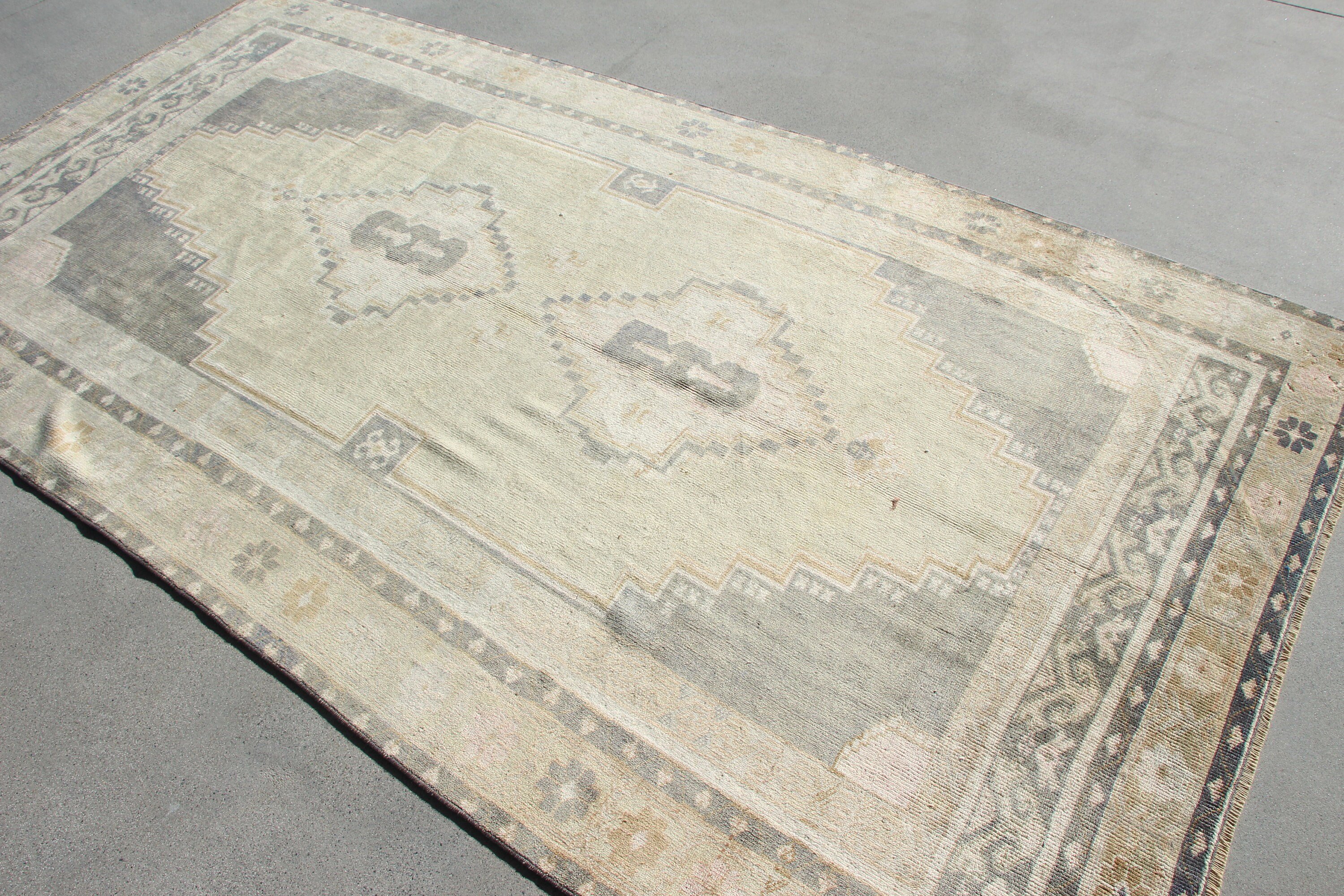 Bedroom Rugs, Kitchen Rugs, Turkish Rug, Vintage Rugs, Beige Home Decor Rugs, Living Room Rug, Home Decor Rug, 5.1x9.4 ft Large Rug