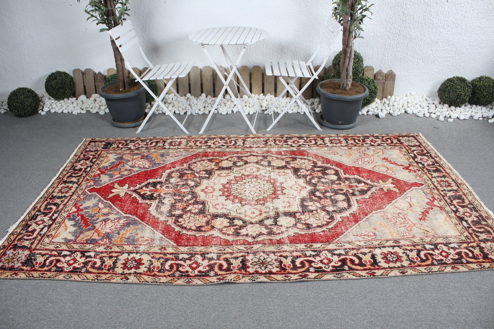 Floor Rug, Bedroom Rug, Antique Rug, Salon Rug, 4.9x8.8 ft Large Rugs, Turkish Rugs, Red Antique Rugs, Old Rug, Vintage Rugs, Anatolian Rug