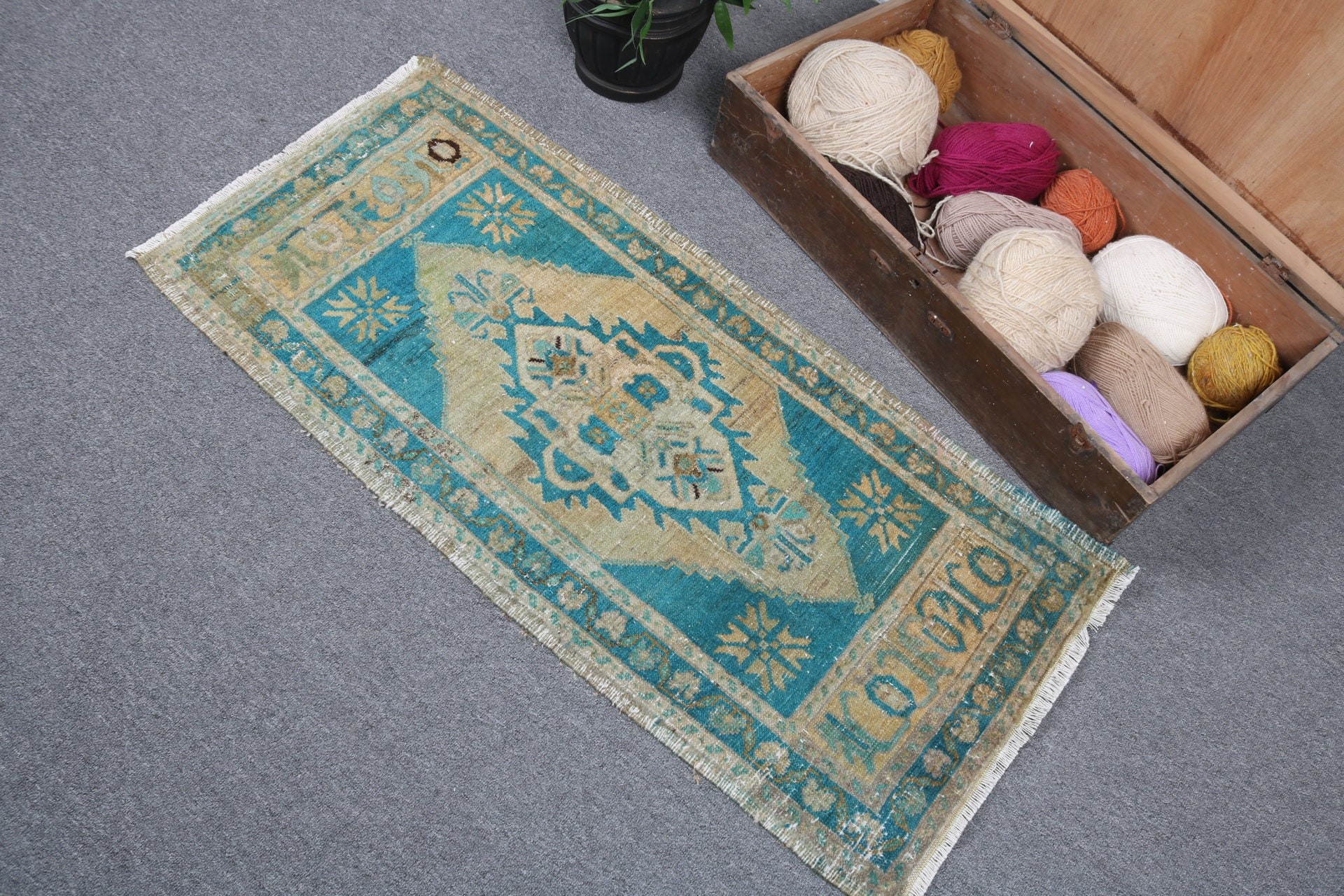 Araba Paspas Halıları, Kahverengi Antika Halılar, Yatak Odası Halıları, Mutfak Halısı, Banyo Paspas Sevimli Halı, Banyo Halıları, Vintage Halılar, 1.7x3.7 ft Küçük Halı, Türk Halıları