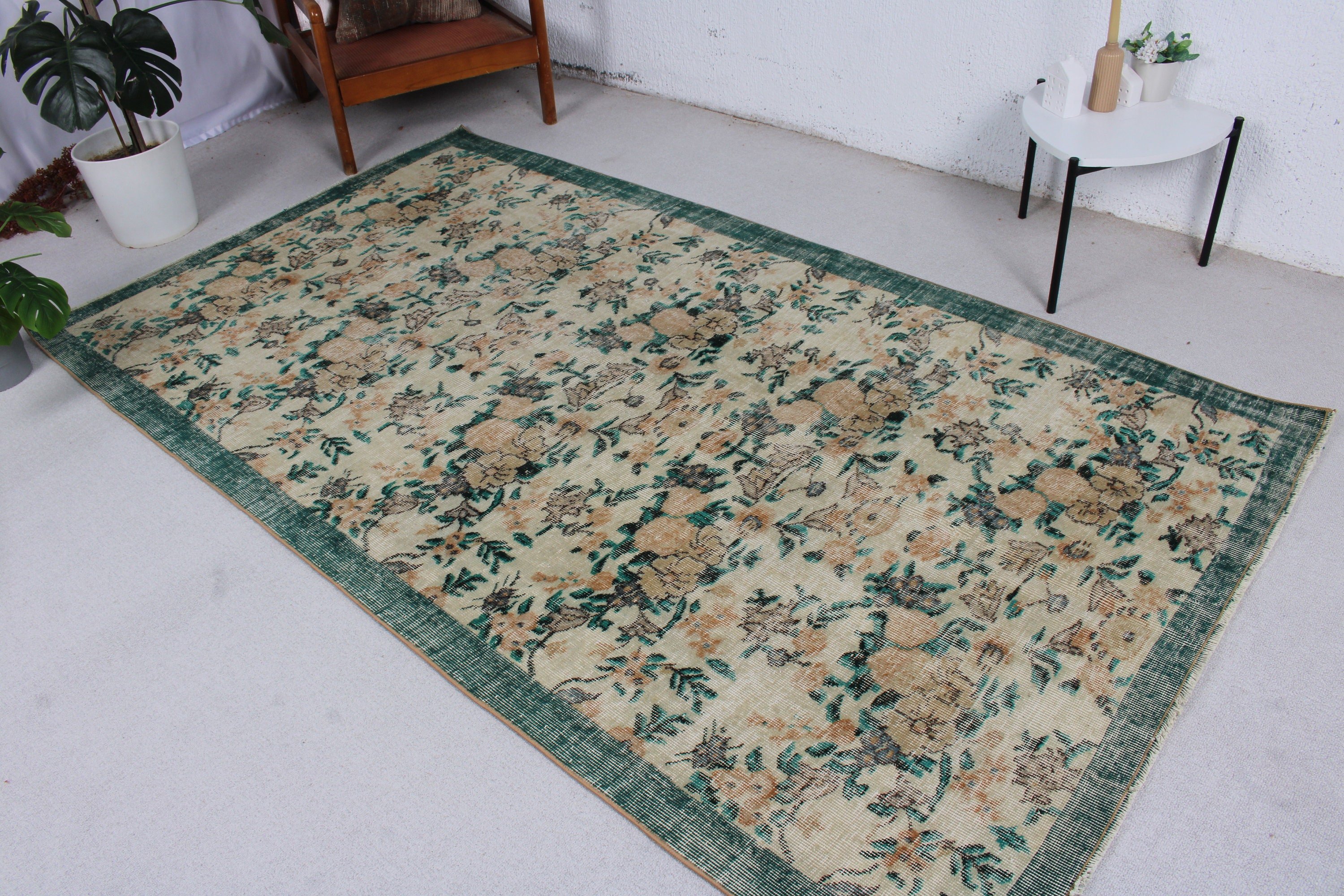 Vintage Halılar, Türk Halısı, Nötr Halı, Çocuk Odası Halıları, Bej 4,8x8,3 ft Alan Halıları, Oturma Odası Halıları, Havalı Halılar, Aztek Halısı