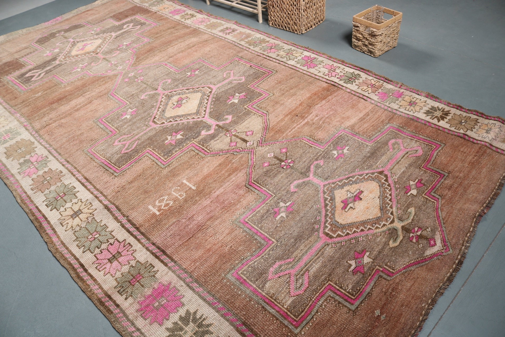 Living Room Rugs, Home Decor Rug, 6.7x12.2 ft Oversize Rug, Turkish Rugs, Dining Room Rug, Vintage Decor Rug, Vintage Rugs, Moroccan Rugs