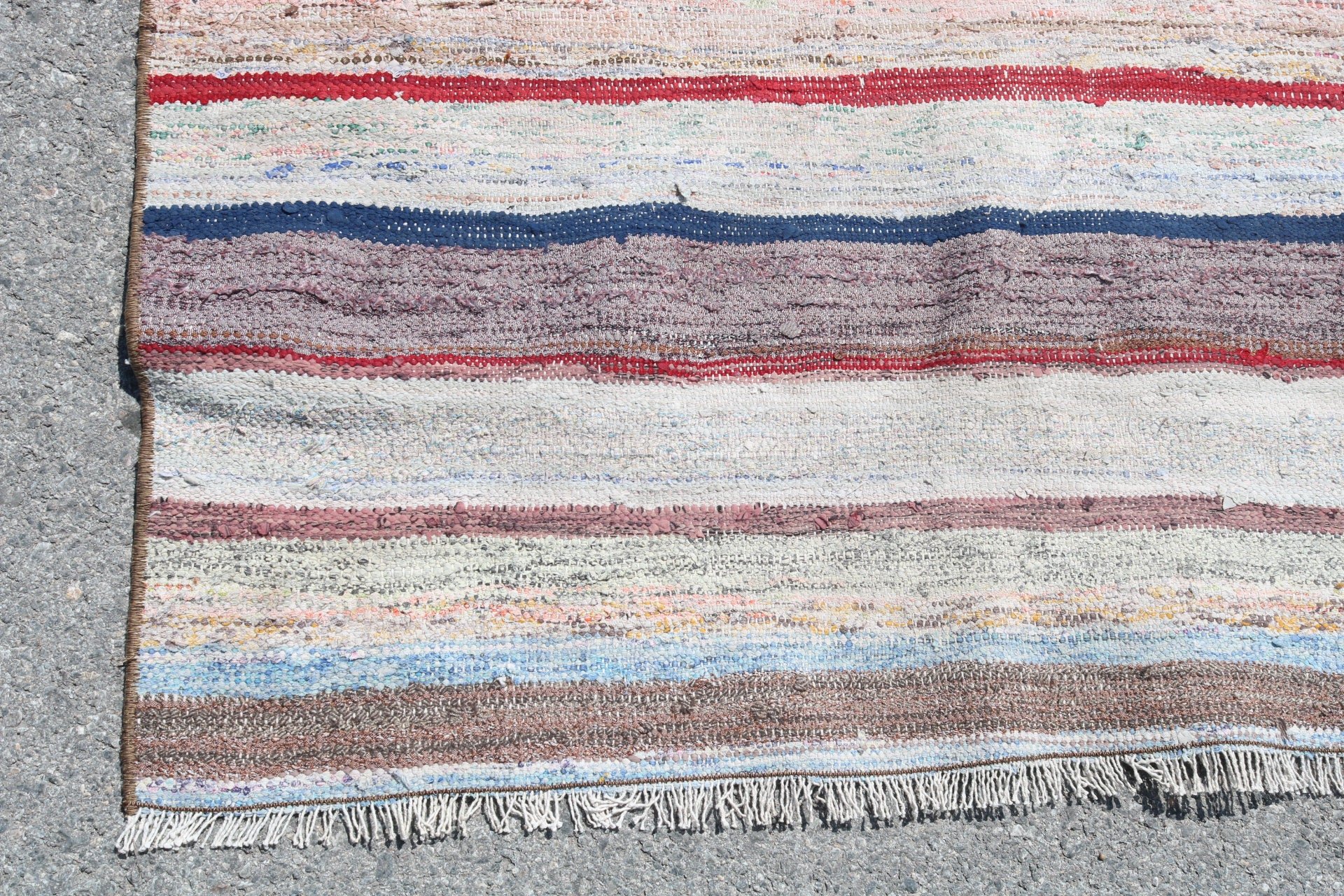 Kitchen Rug, Floor Rugs, Salon Rug, Vintage Rug, Turkish Rug, Dining Room Rug, Aztec Rug, Rugs for Bedroom, Kilim, 4.1x9.8 ft Large Rug