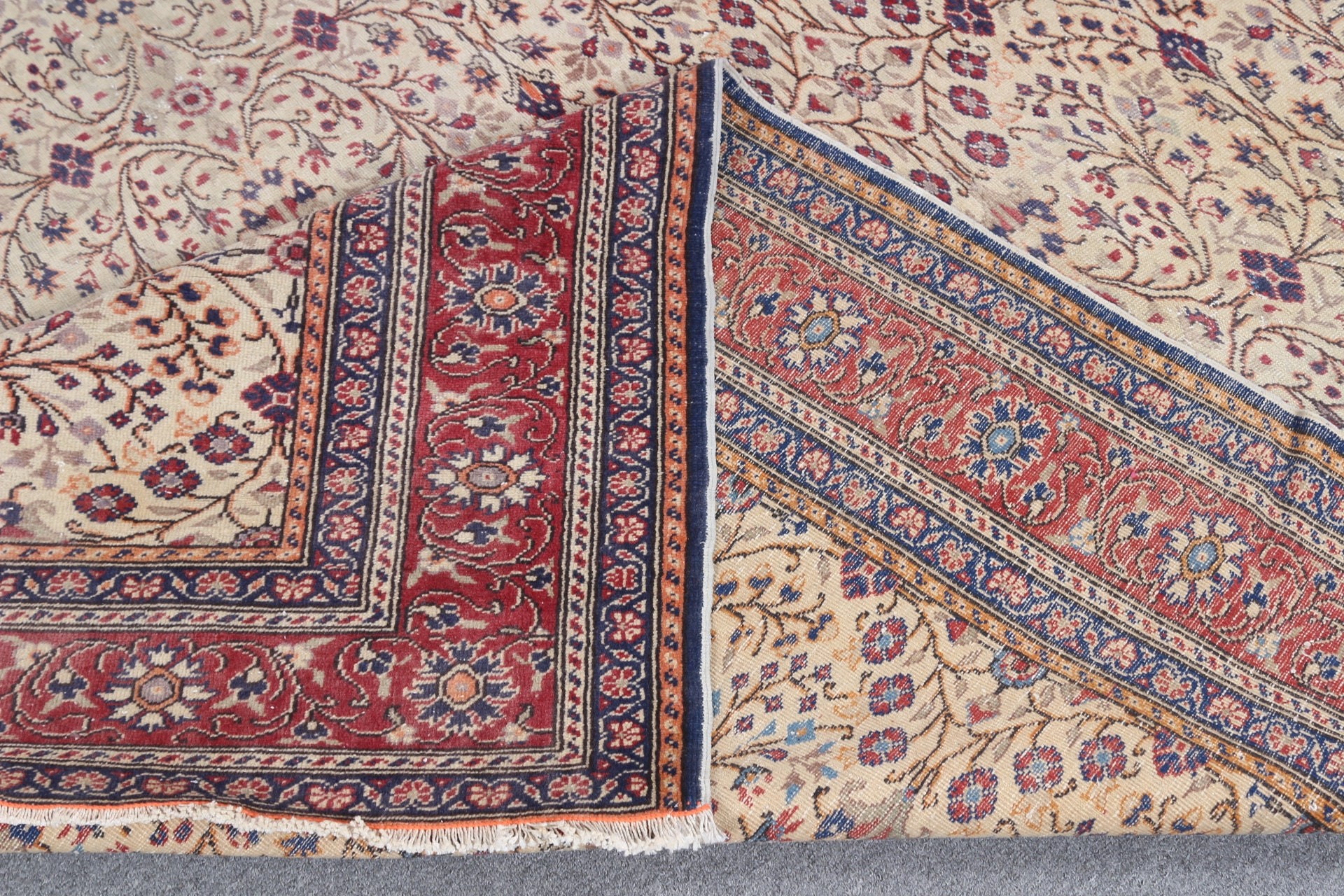 Ofis Halıları, Yatak Odası Halısı, Bej Anadolu Halıları, Vintage Halı, Salon Halısı, 6.7x9.3 ft Büyük Halılar, Anadolu Halısı, Türk Halıları, Ev Dekorasyonu Halıları