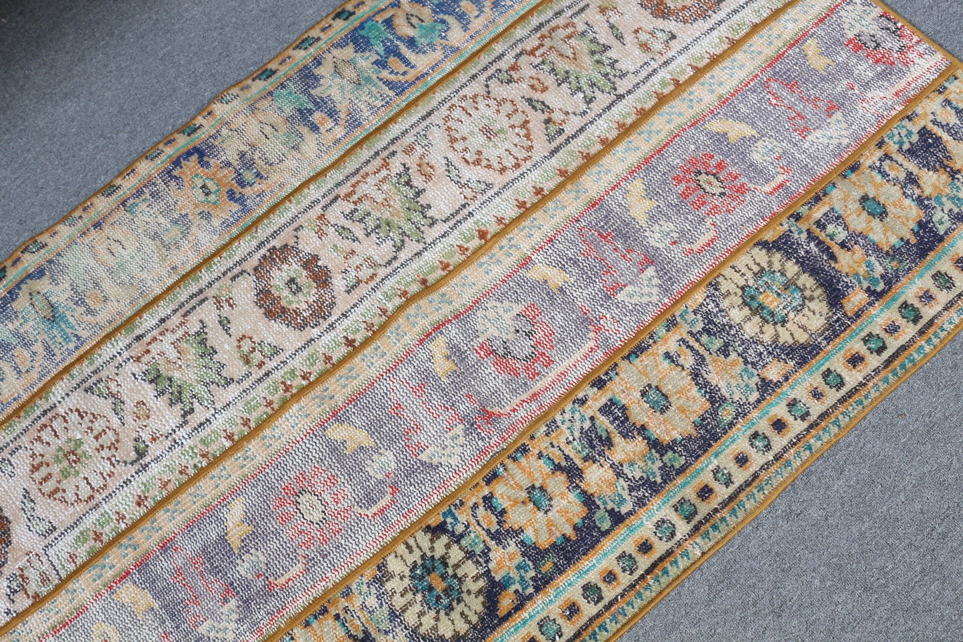 Banyo Halı, Nostaljik Halı, Anadolu Halı, Araba paspası Halı, Araba paspası Halı, Paspas Halı, Bej Uşak Halı, 89x139 cm Küçük Halı