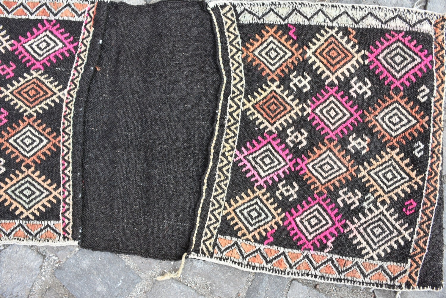 Mutfak Halısı, Kilim, Pembe Fas Halıları, Fas Halısı, Kapı Paspası Halıları, Sanat Halısı, 1.8x3.9 ft Küçük Halılar, Türk Halısı, Vintage Halı