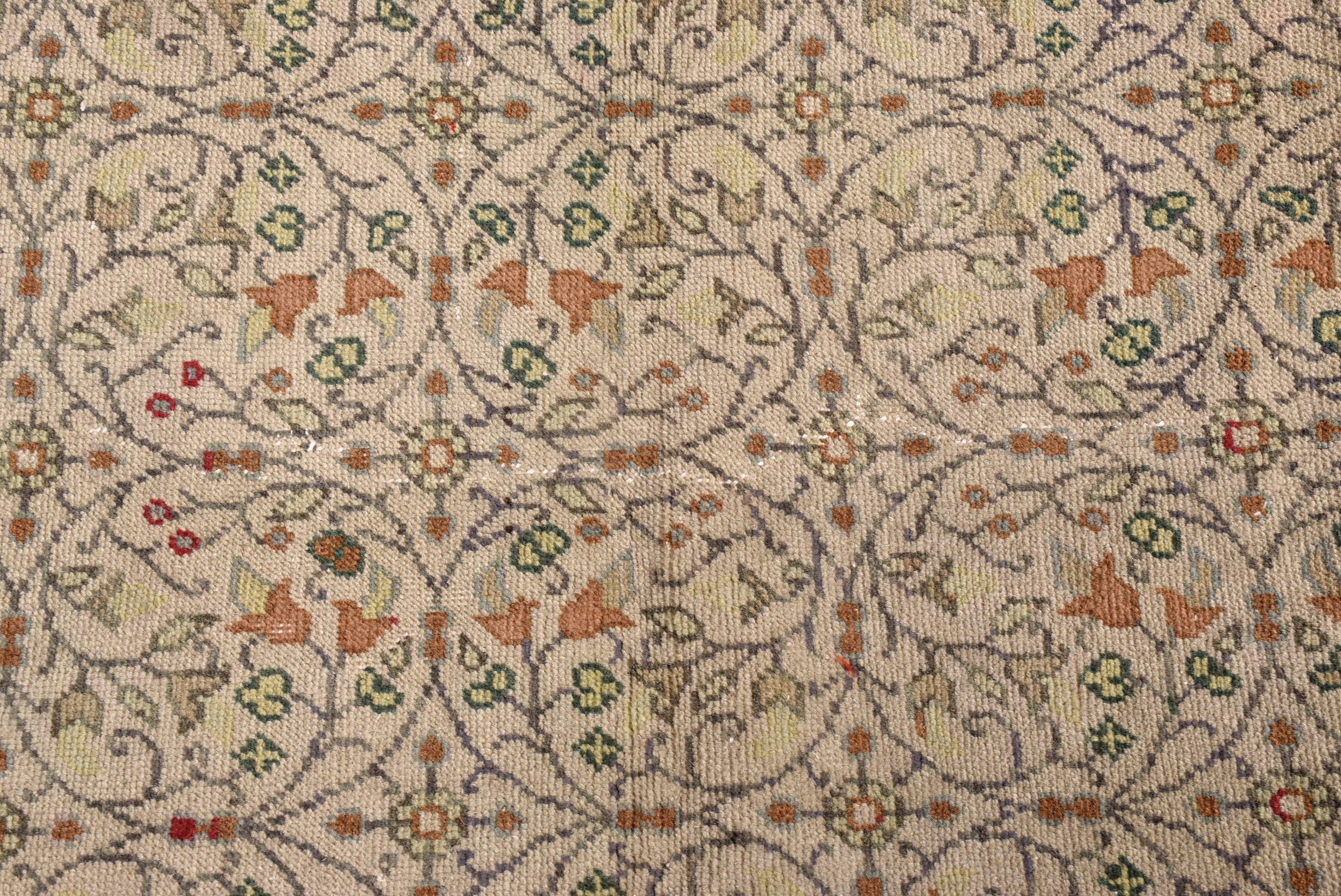 Vintage Halılar, 2.8x4.1 ft Küçük Halılar, Yeşil Ev Dekorasyonu Halıları, Boho Halı, Mutfak Halıları, Duvara Asılı Halılar, Türk Halısı, Geometrik Halılar