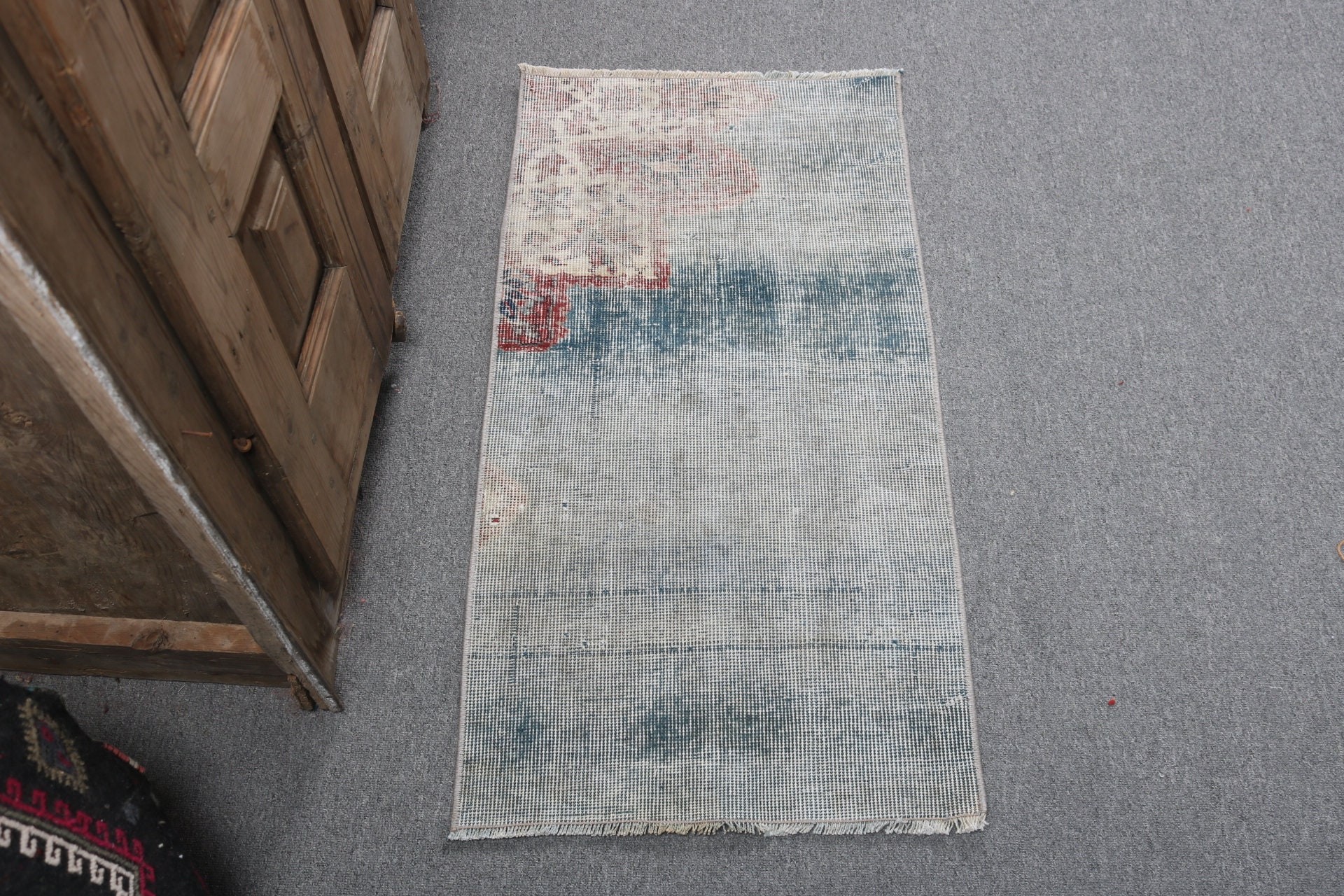 Türk Halıları, Boho Halıları, Çocuk Halısı, Vintage Halı, Paspas Halısı, Düz Dokuma Halılar, 1.6x3.2 ft Küçük Halı, Bej Ev Dekor Halısı, Yatak Odası Halıları