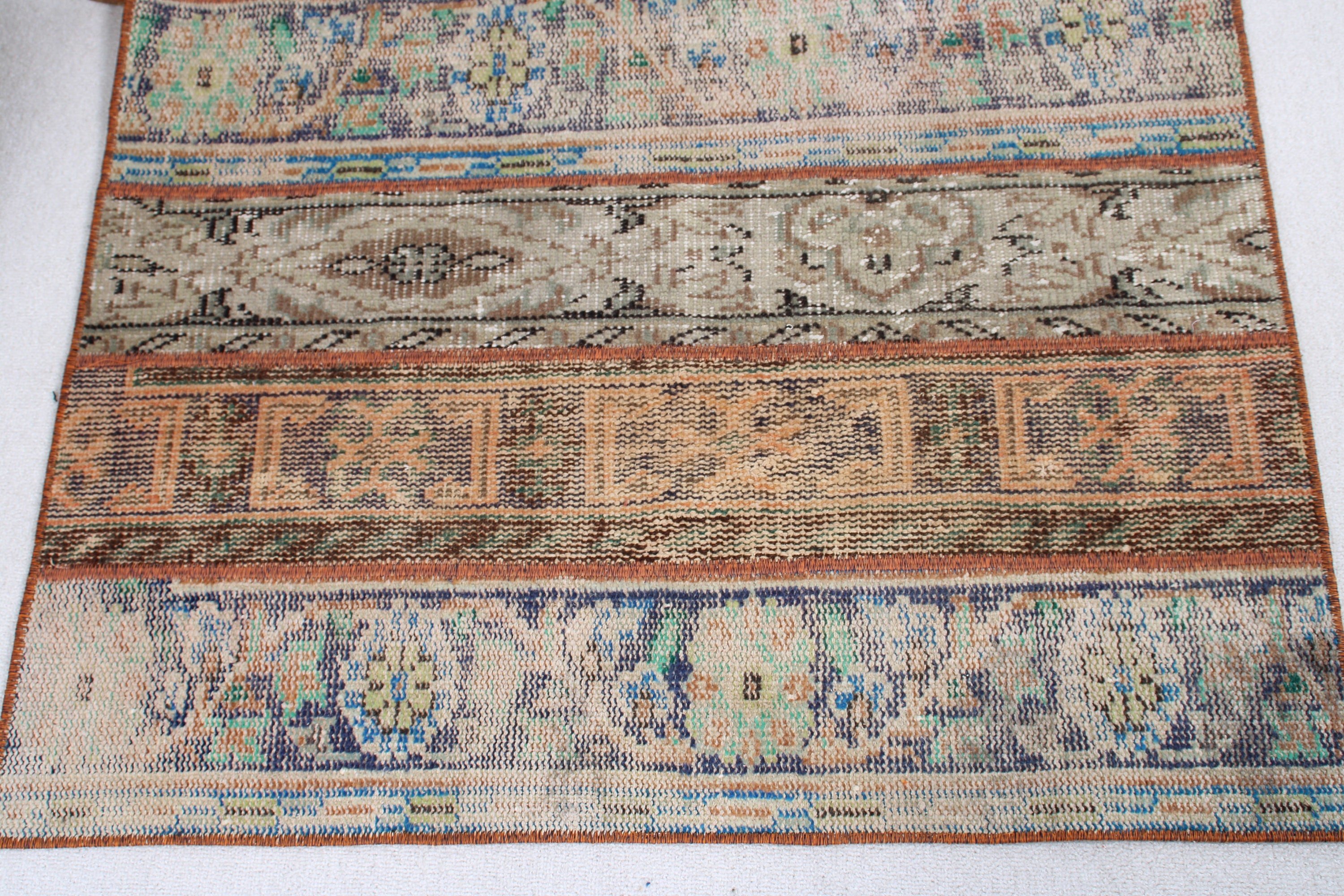 Vintage Halı, Araba Paspas Halıları, Kahverengi El Dokuma Halılar, El Dokuma Halılar, 3,3x3,7 ft Küçük Halılar, Küçük Boho Halılar, Modern Halılar, Türk Halısı