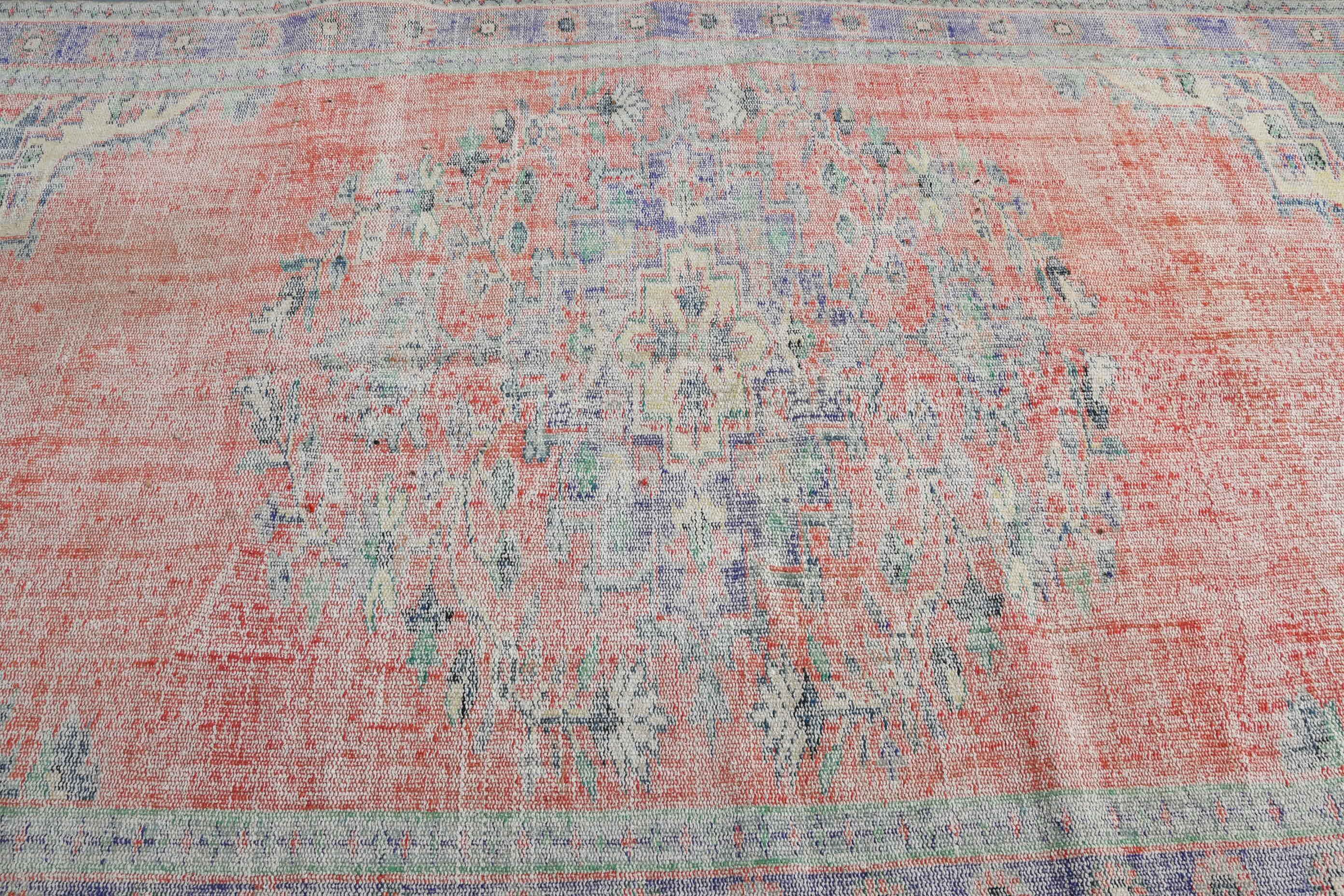 Living Room Rug, Home Decor Rug, Salon Rug, Rugs for Salon, Cool Rug, 5.6x9.2 ft Large Rug, Turkish Rug, Vintage Rugs, Red Floor Rug