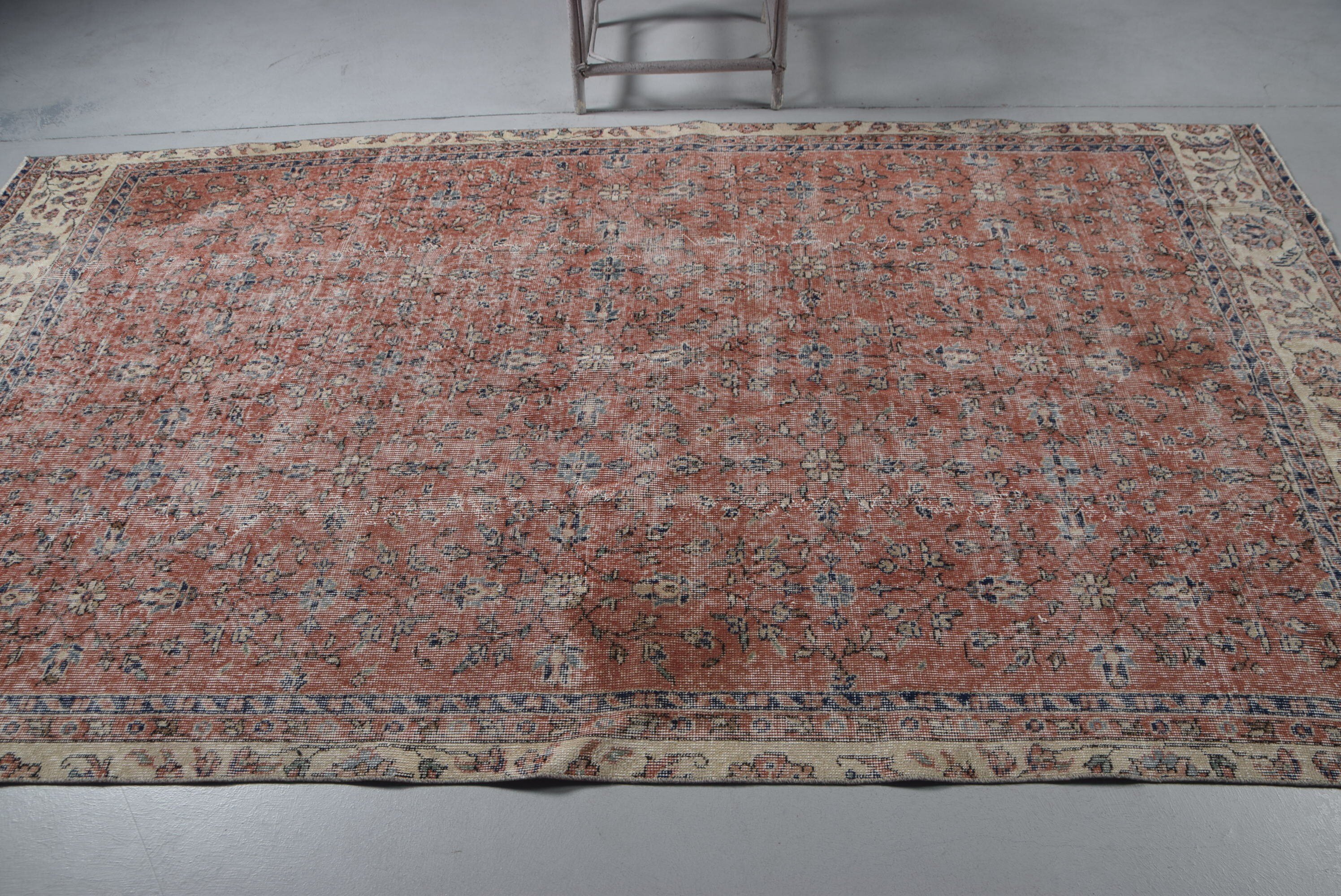 Salon Rug, Pink Anatolian Rugs, Vintage Rug, 5.5x9.7 ft Large Rug, Dining Room Rugs, Rugs for Salon, Floor Rug, Turkish Rug, Oriental Rug