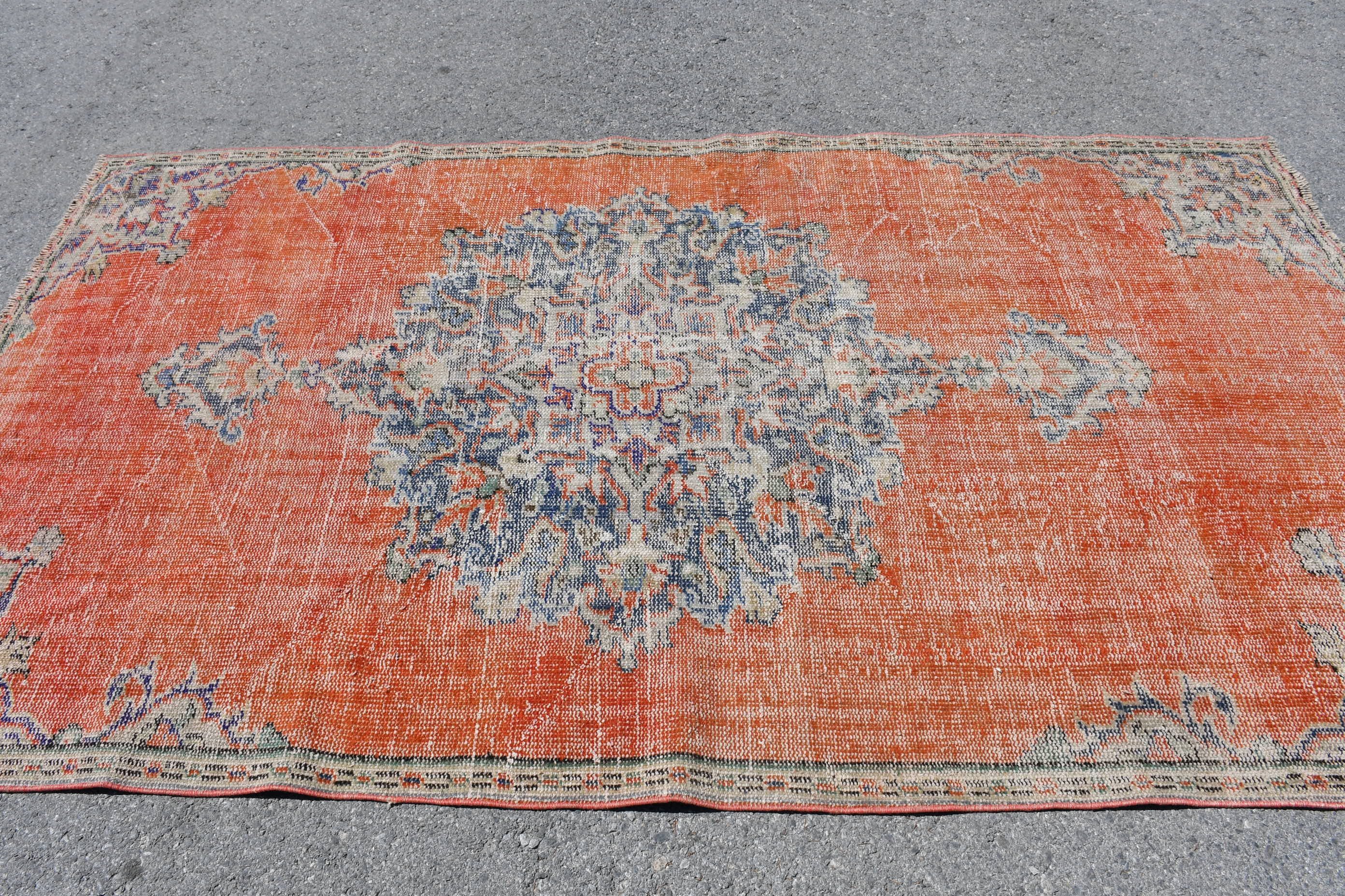 Yemek Odası Halıları, Yün Halı, Anadolu Halısı, Kırmızı Fas Halısı, Vintage Halılar, Türk Halısı, Yatak Odası Halısı, 5.1x8.8 ft Büyük Halı, Salon Halıları