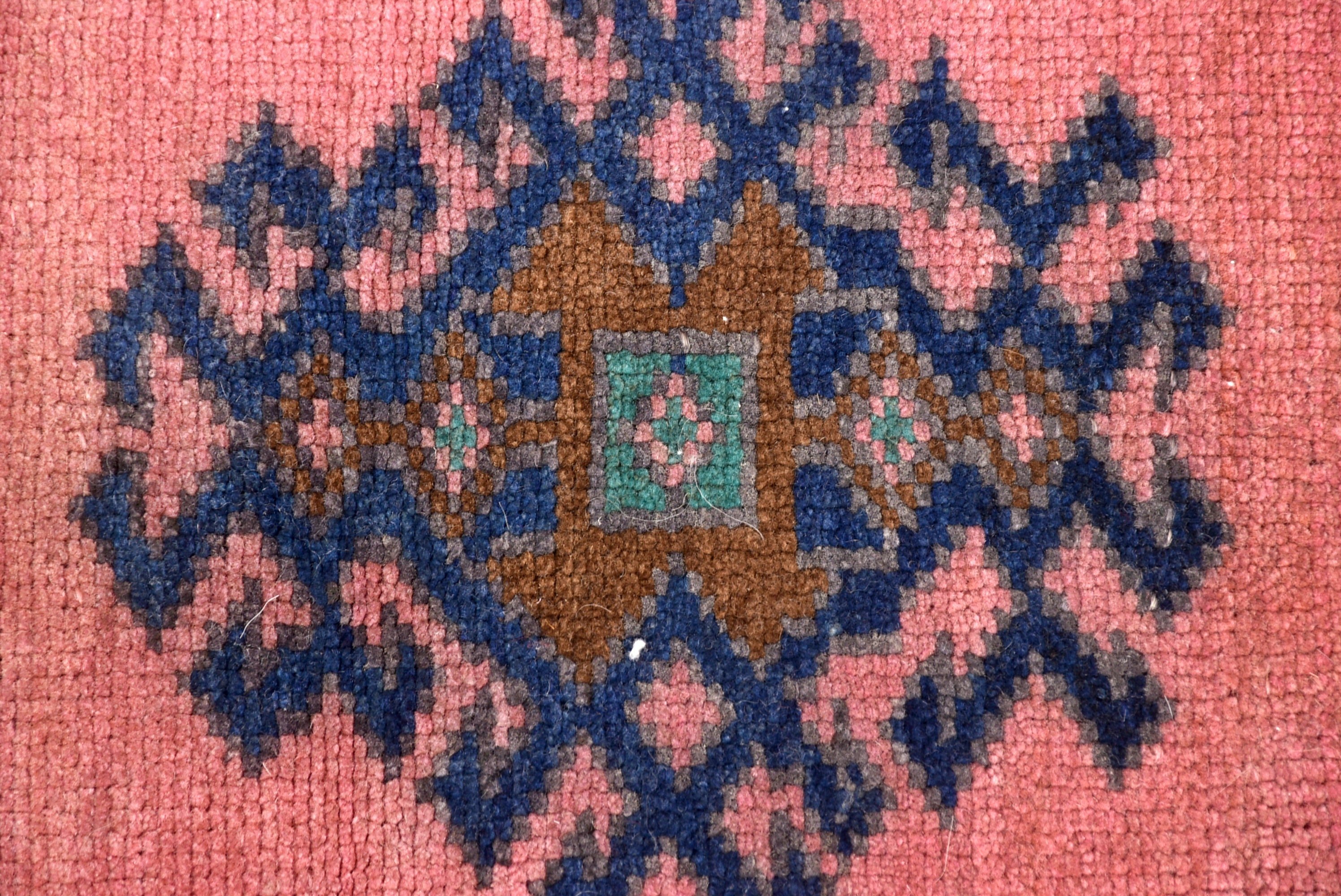 Vintage Rug, Turkish Rug, Bedroom Rugs, Rugs for Nursery, Small Boho Rug, Aztec Rug, 1.5x2.5 ft Small Rug, Modern Rug, Pink Boho Rug