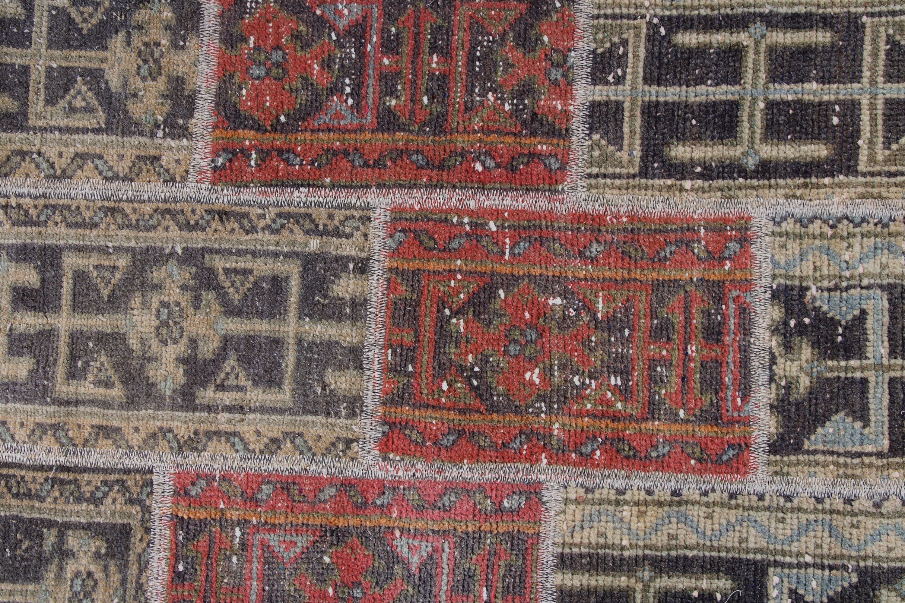 Boho Halı, Kahverengi Oryantal Halılar, Merdiven Halısı, Vintage Runner Halısı, Vintage Halılar, 2.4x14.5 ft Runner Halıları, Türk Halıları, Ev Dekorasyonu Halıları