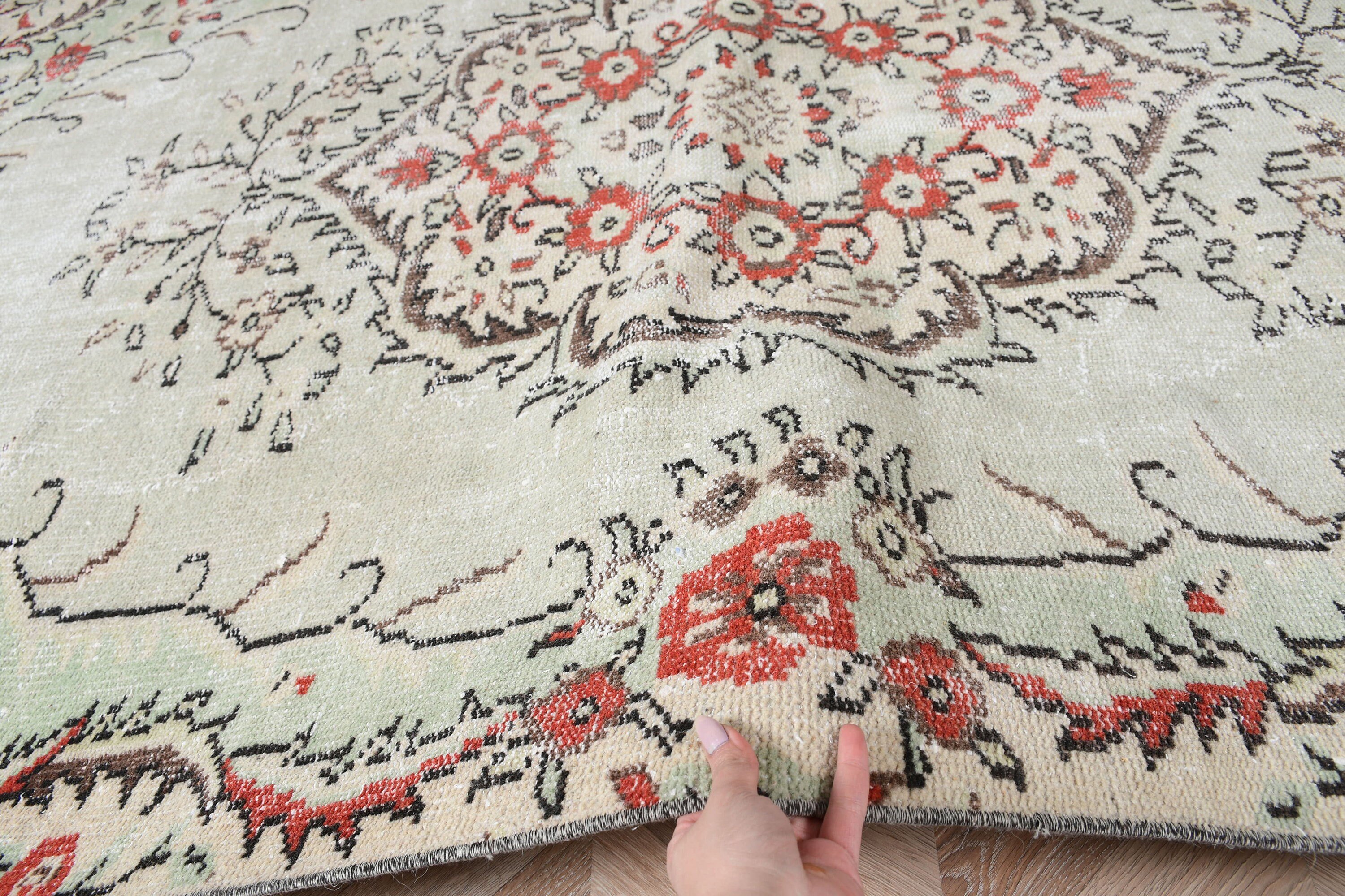 Bedroom Rugs, 5.2x8.7 ft Large Rug, Vintage Rug, Dining Room Rug, Turkish Rug, Old Rug, Beige Home Decor Rugs, Home Decor Rug