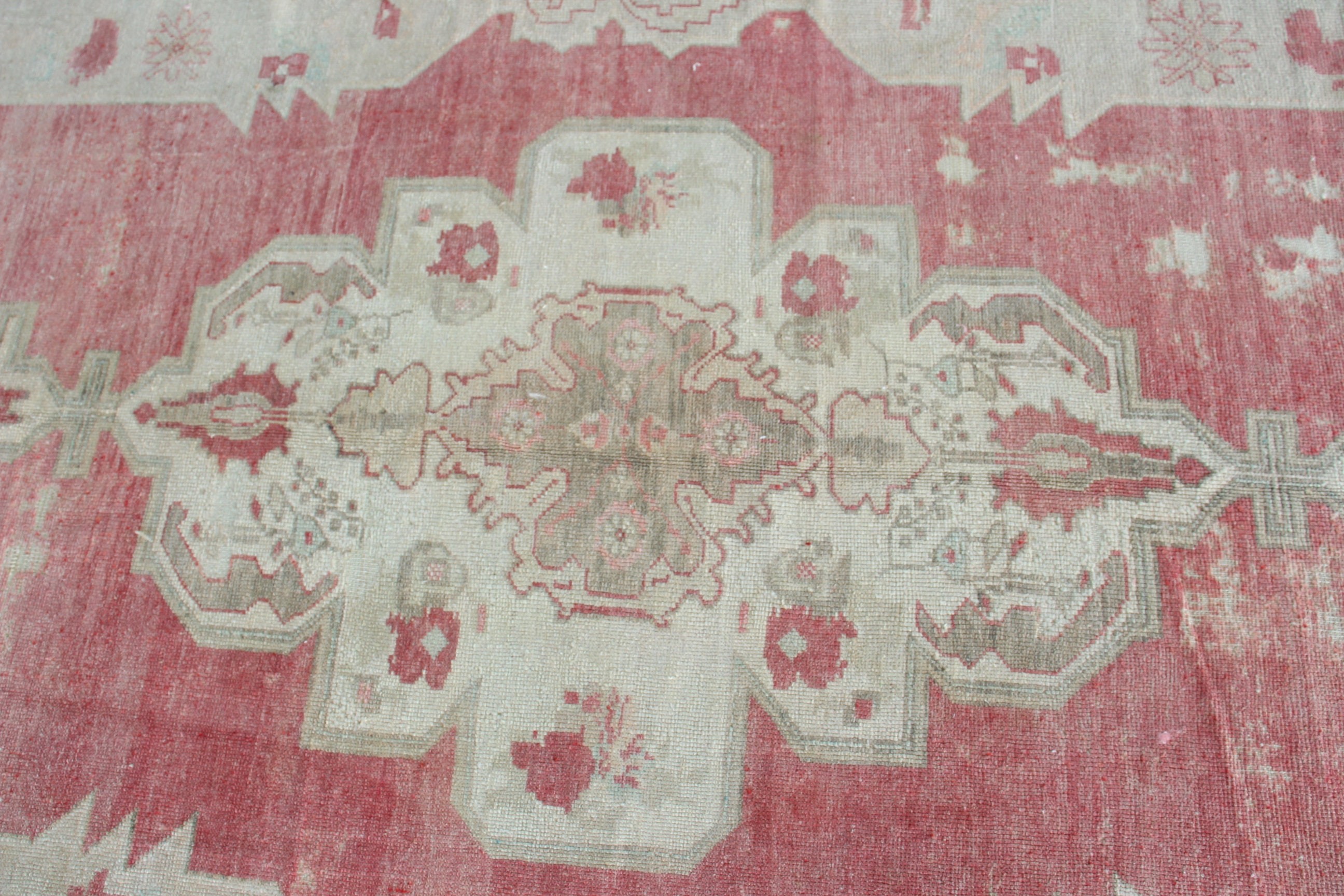 Antika Halılar, Türk Halısı, Vintage Halı, Pembe Anadolu Halıları, Oushak Halıları, Kilim, 4,9x11,1 ft Büyük Halılar, El Dokuma Halılar, Büyük Vintage Halı