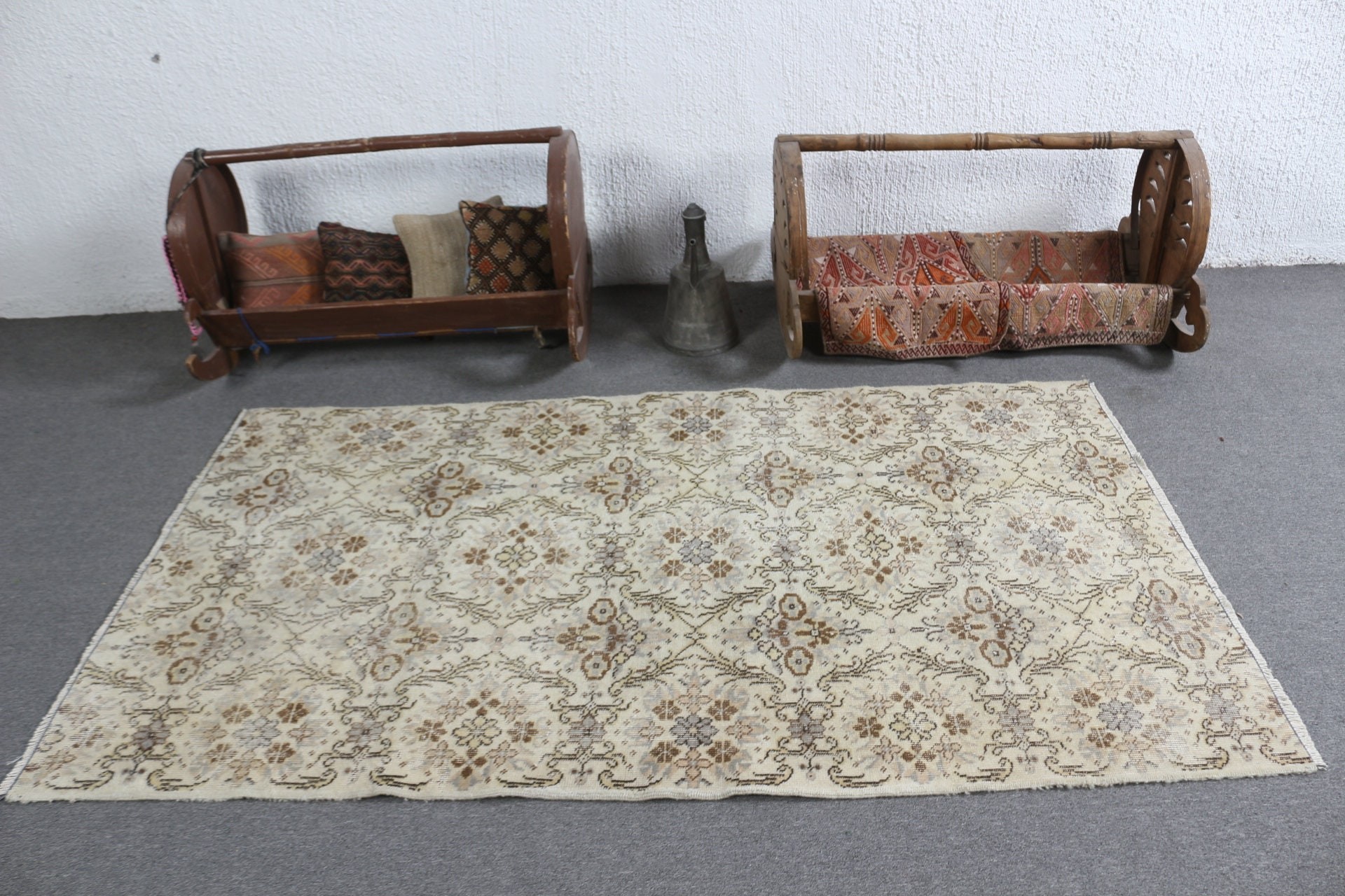 Yatak odası Halı, Oturma Odası Halı, 117x204 cm Oturma odası Halı, Bej Mutfak Halı, Uşak Halı, Yatak odası Halı, Nostaljik Halı, Yer Halı