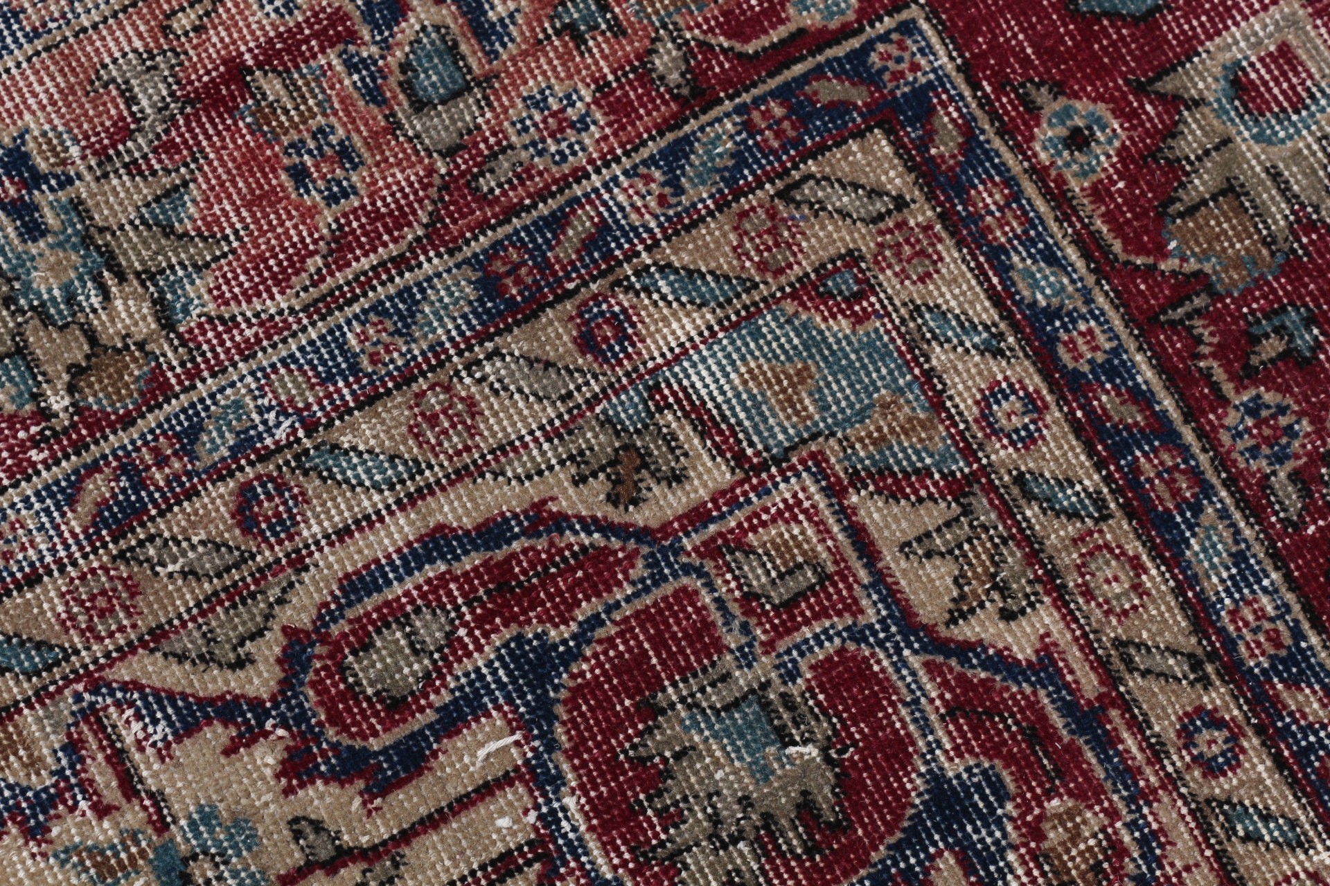 Kırmızı Oushak Halılar, Vintage Halılar, Yatak Odası Halısı, Yer Halısı, Türk Halısı, 1.5x2.4 ft Küçük Halılar, Oryantal Halı, Araba Paspas Halısı, Çocuk Odası Halıları