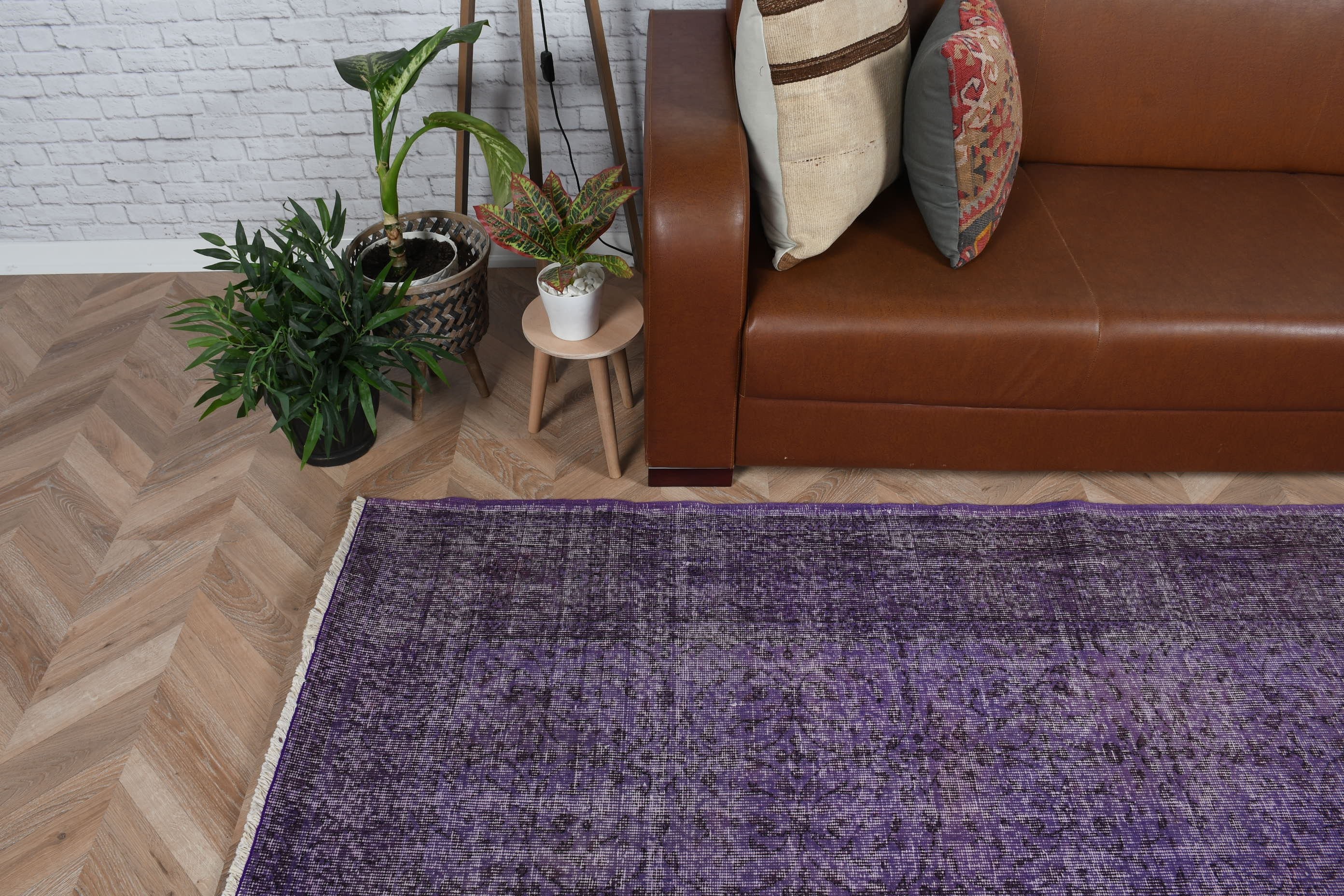 Home Decor Rugs, Living Room Rugs, Cool Rug, Rugs for Bedroom, 6.3x9.1 ft Large Rugs, Purple Bedroom Rug, Vintage Rug, Turkish Rugs