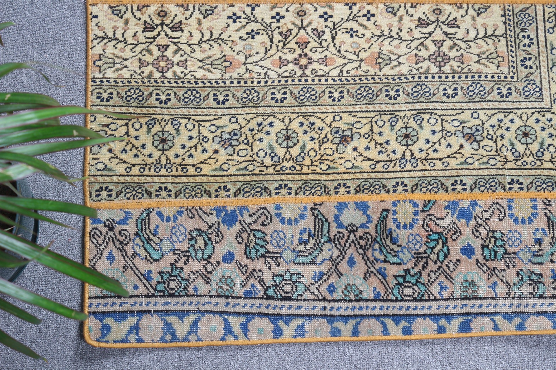 Kapı Paspası Halıları, Yeşil Anadolu Halısı, Oushak Halıları, Vintage Halılar, Araba Paspas Halısı, Banyo Halıları, Türk Halısı, Fas Halısı, 2.4x3 ft Küçük Halı