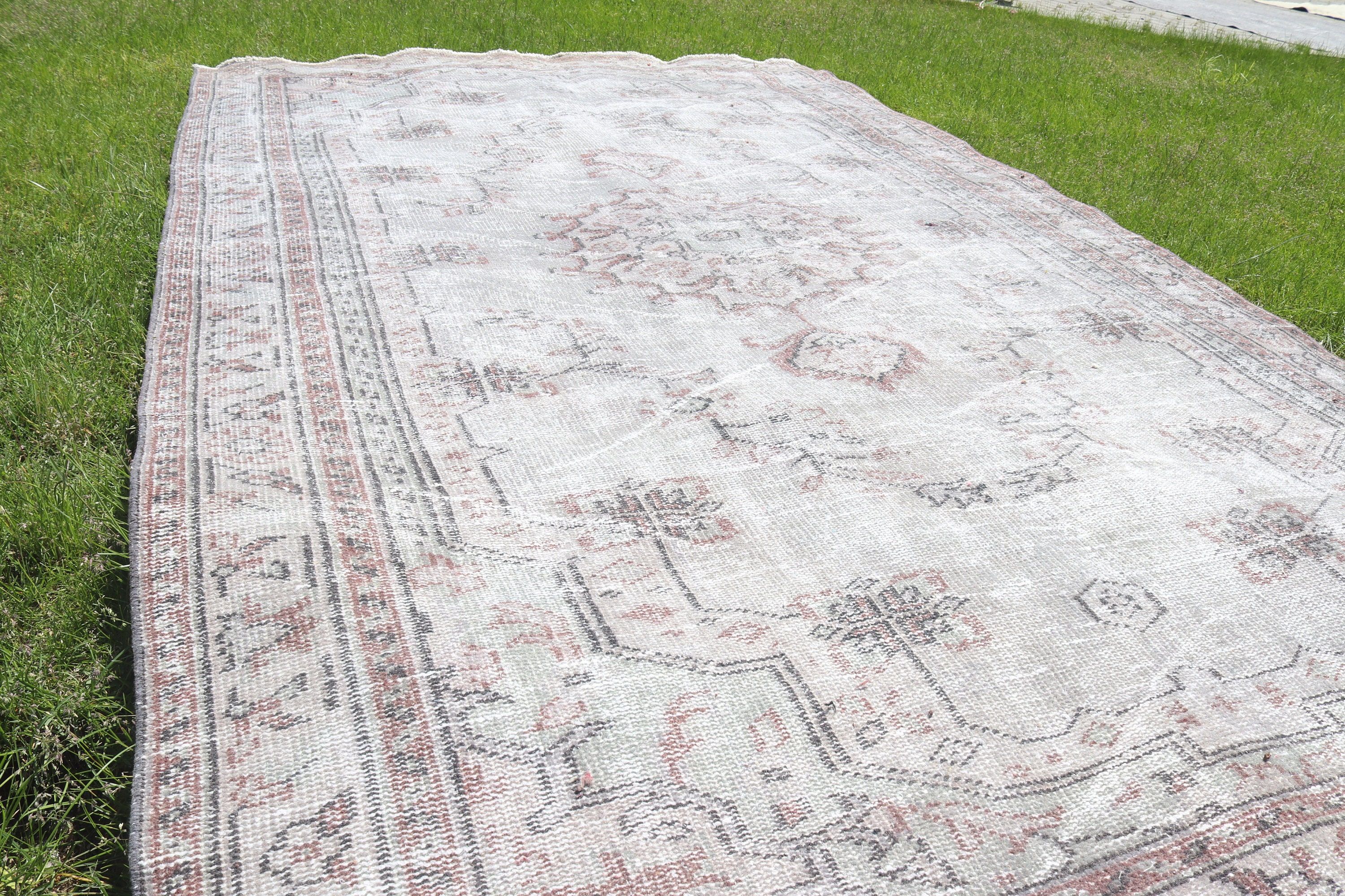 Beige Neutral Rugs, Dining Room Rug, Turkish Rugs, Bedroom Rugs, Boho Rug, Modern Rug, 5.7x9.7 ft Large Rug, Large Vintage Rug, Vintage Rug