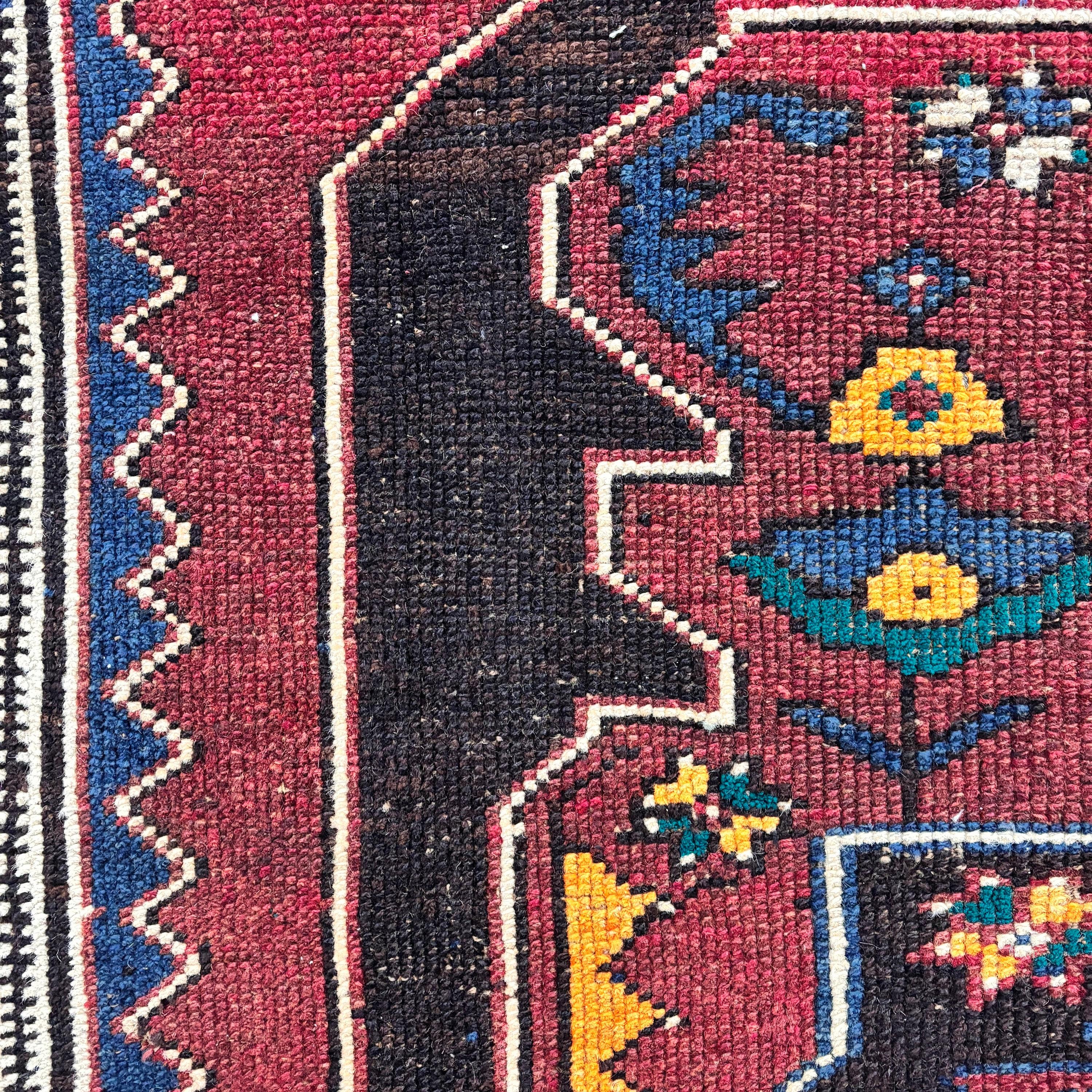 Turkish Rug, Bedroom Rug, Small Vintage Rug, Purple Boho Rugs, 2x3.3 ft Small Rug, Oriental Rug, Small Boho Rugs, Outdoor Rugs, Vintage Rug