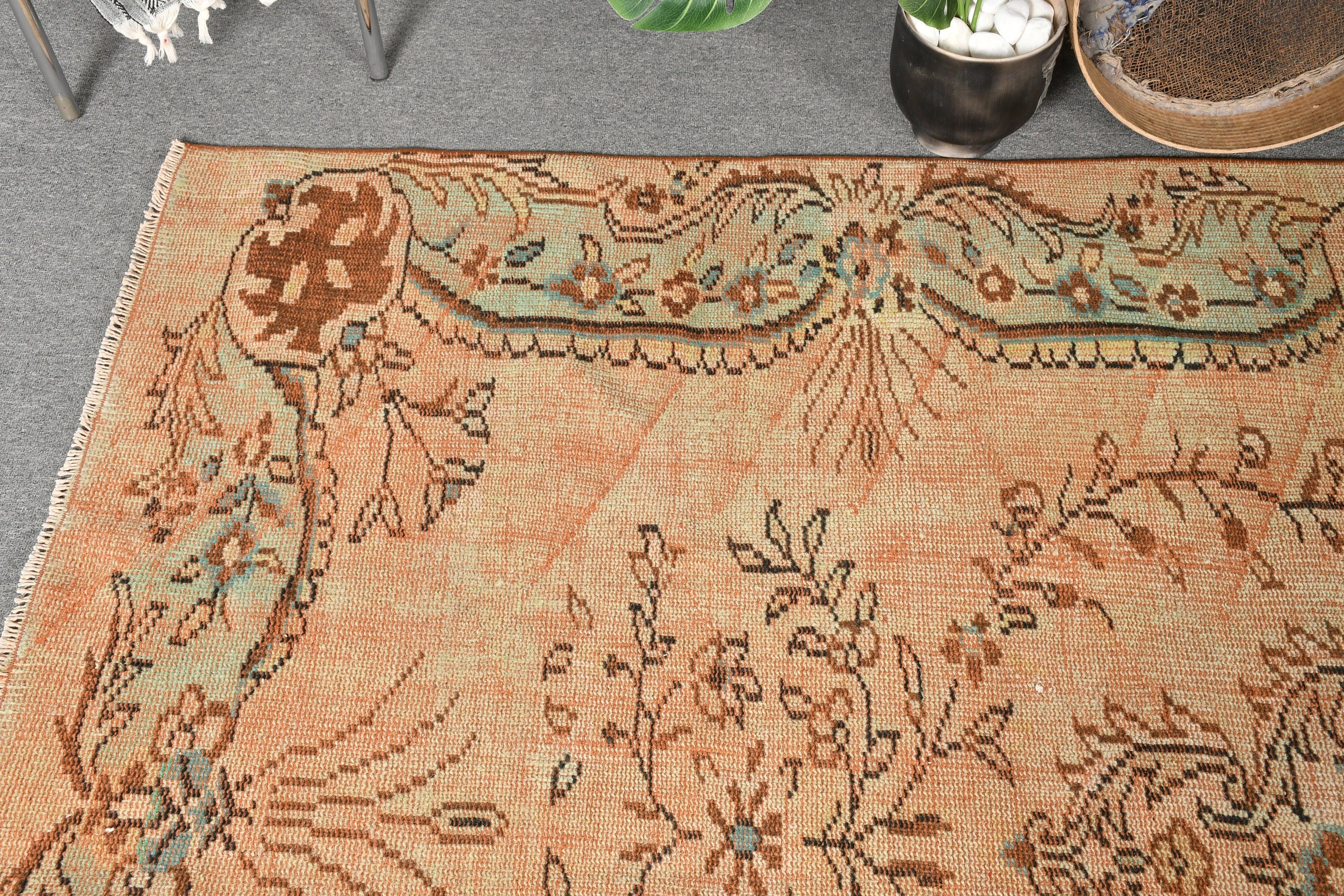 Natural Rugs, Home Decor Rug, Vintage Rugs, Salon Rug, Rugs for Bedroom, Antique Rug, Turkish Rug, Brown Bedroom Rug, 5.2x8.7 ft Large Rugs